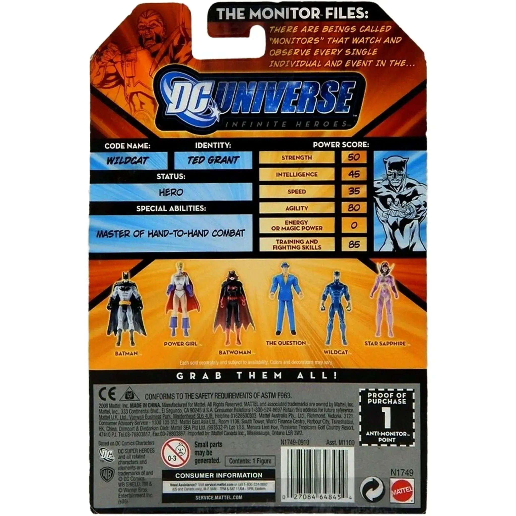 Mattel DC Universe - Wildcat Action Figure (3.75") - Mattel Toys - Crisis Series 1