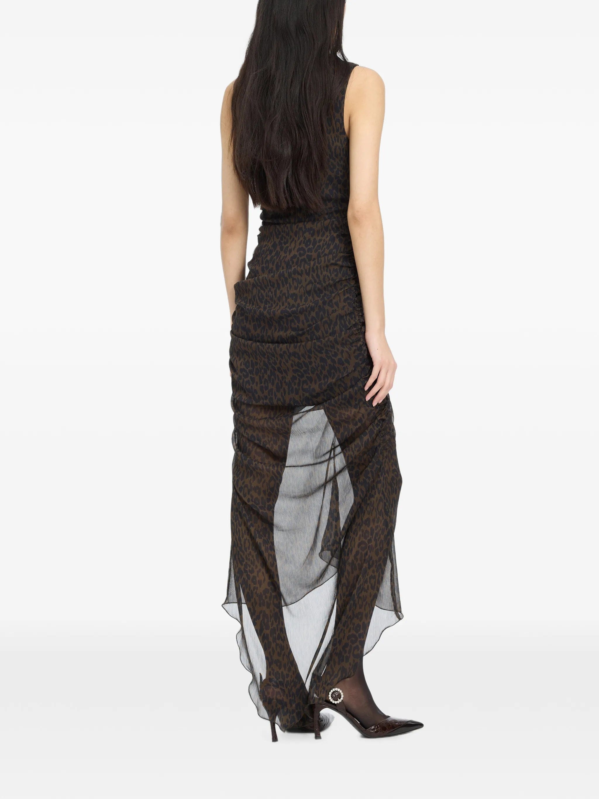 Rotate Birger Christensen ruched midi dress