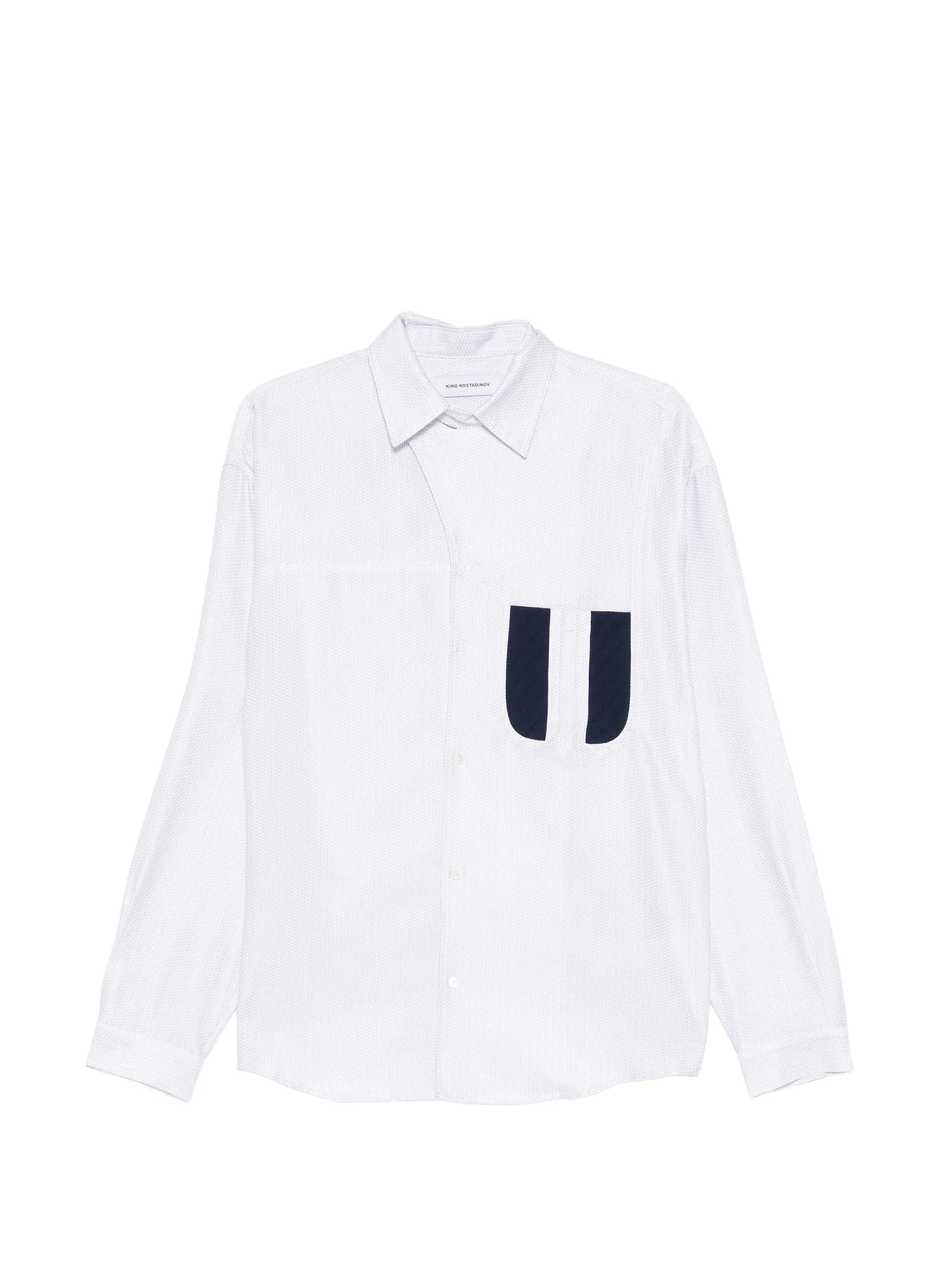 Kiko Kostadinov Veca panelled shirt