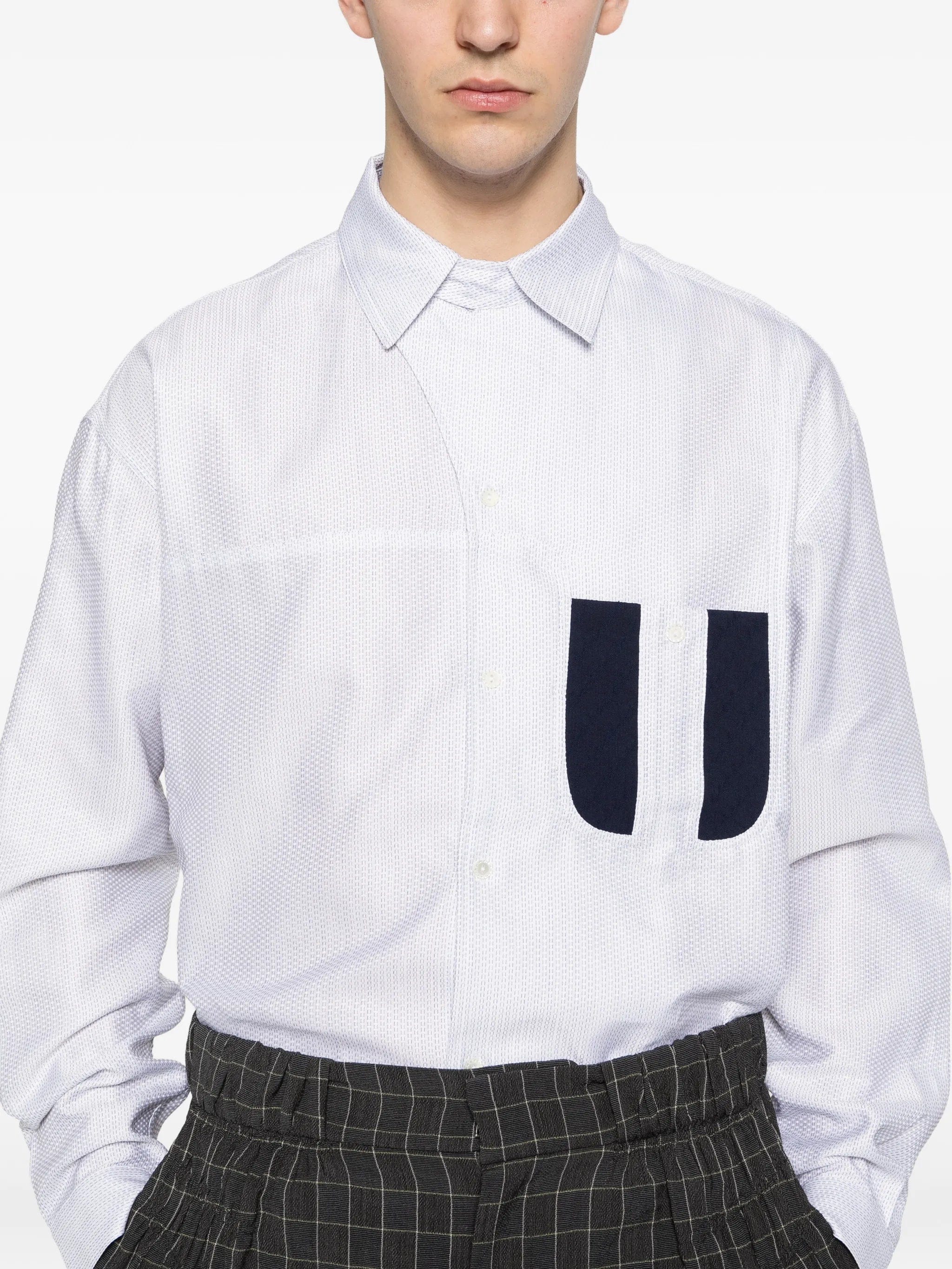 Kiko Kostadinov Veca panelled shirt