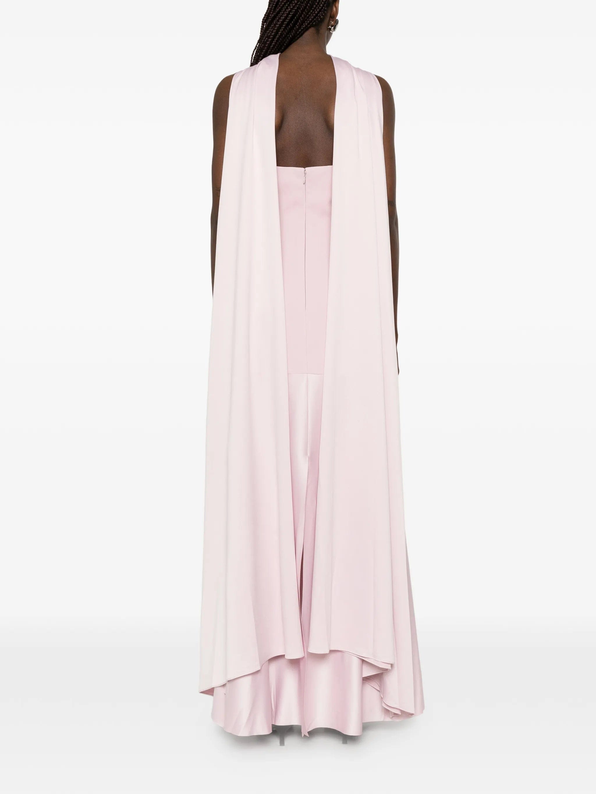 Solace London Cece cape maxi dress