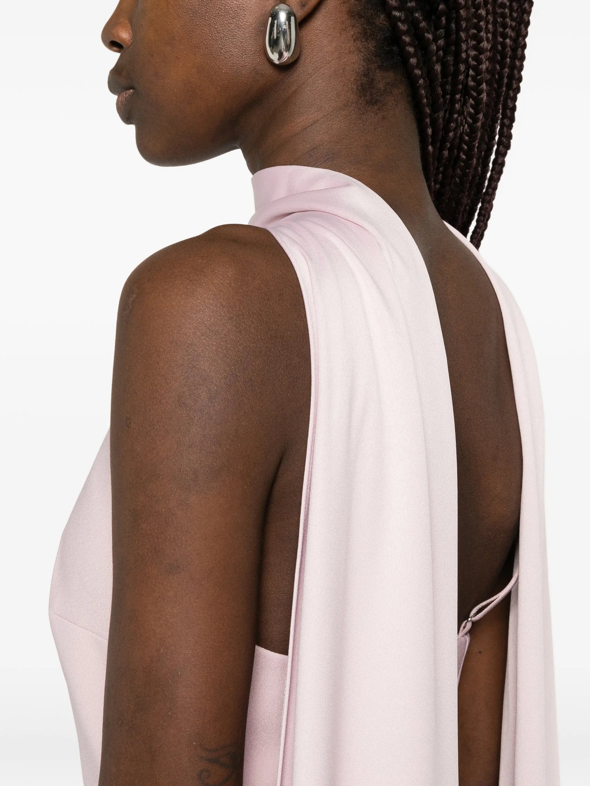 Solace London Cece cape maxi dress