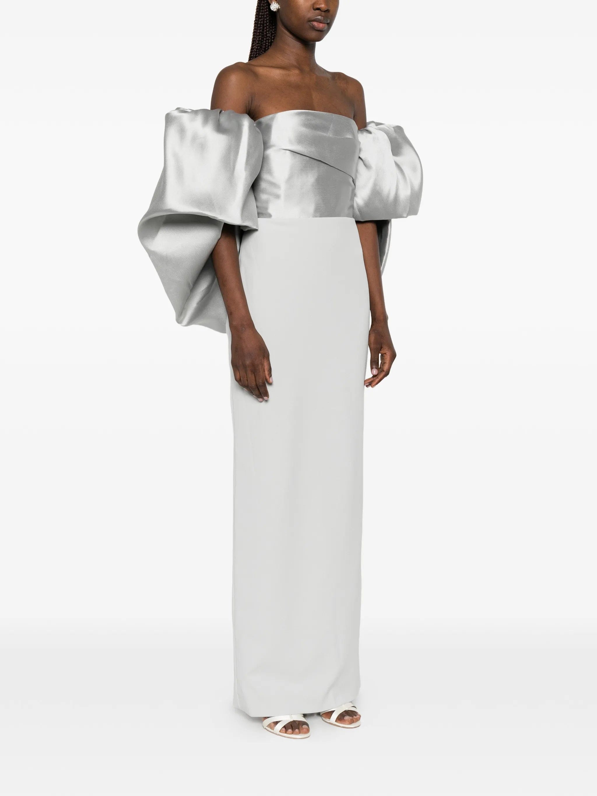 Solace London Floris draped maxi dress