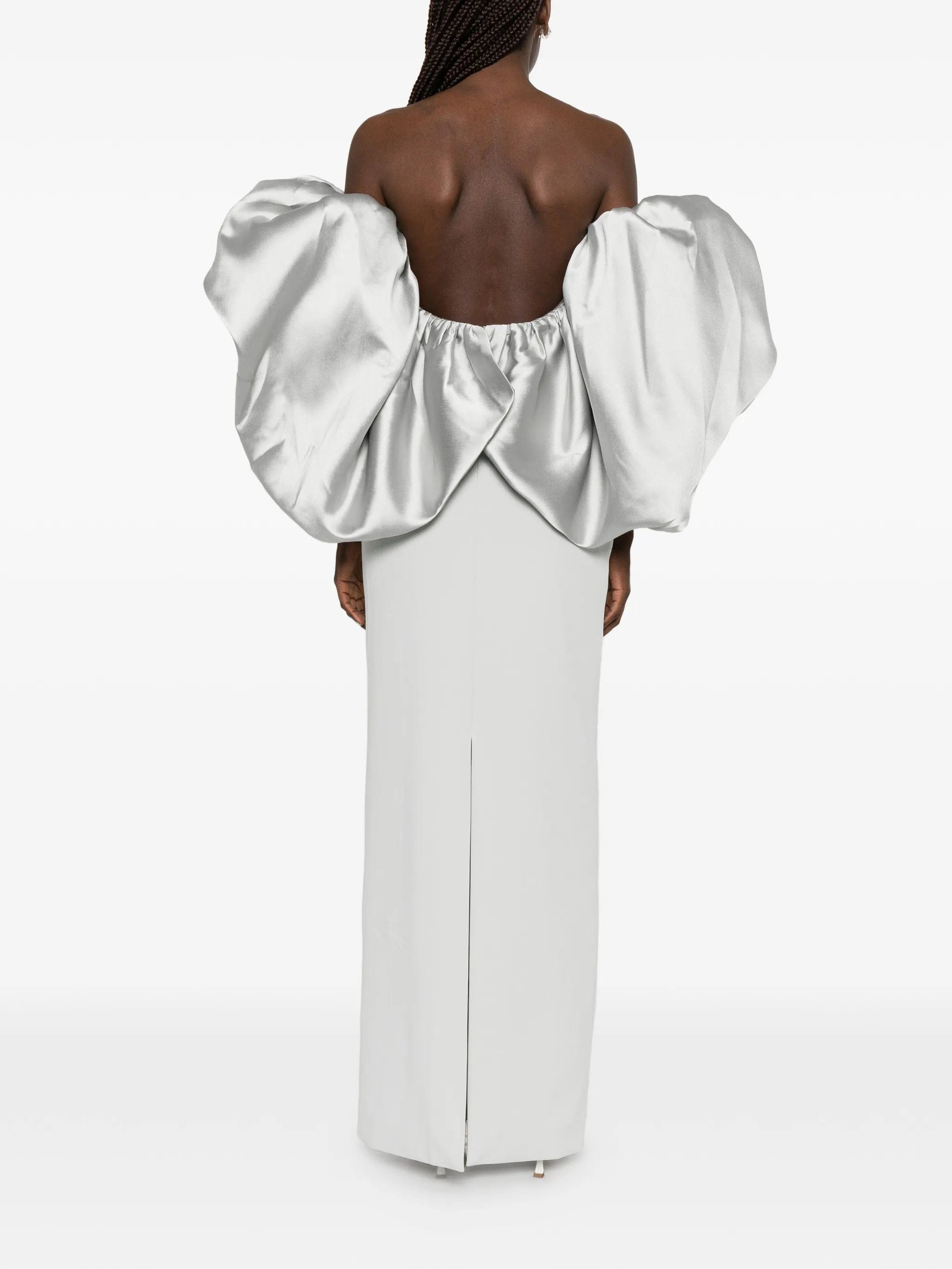 Solace London Floris draped maxi dress