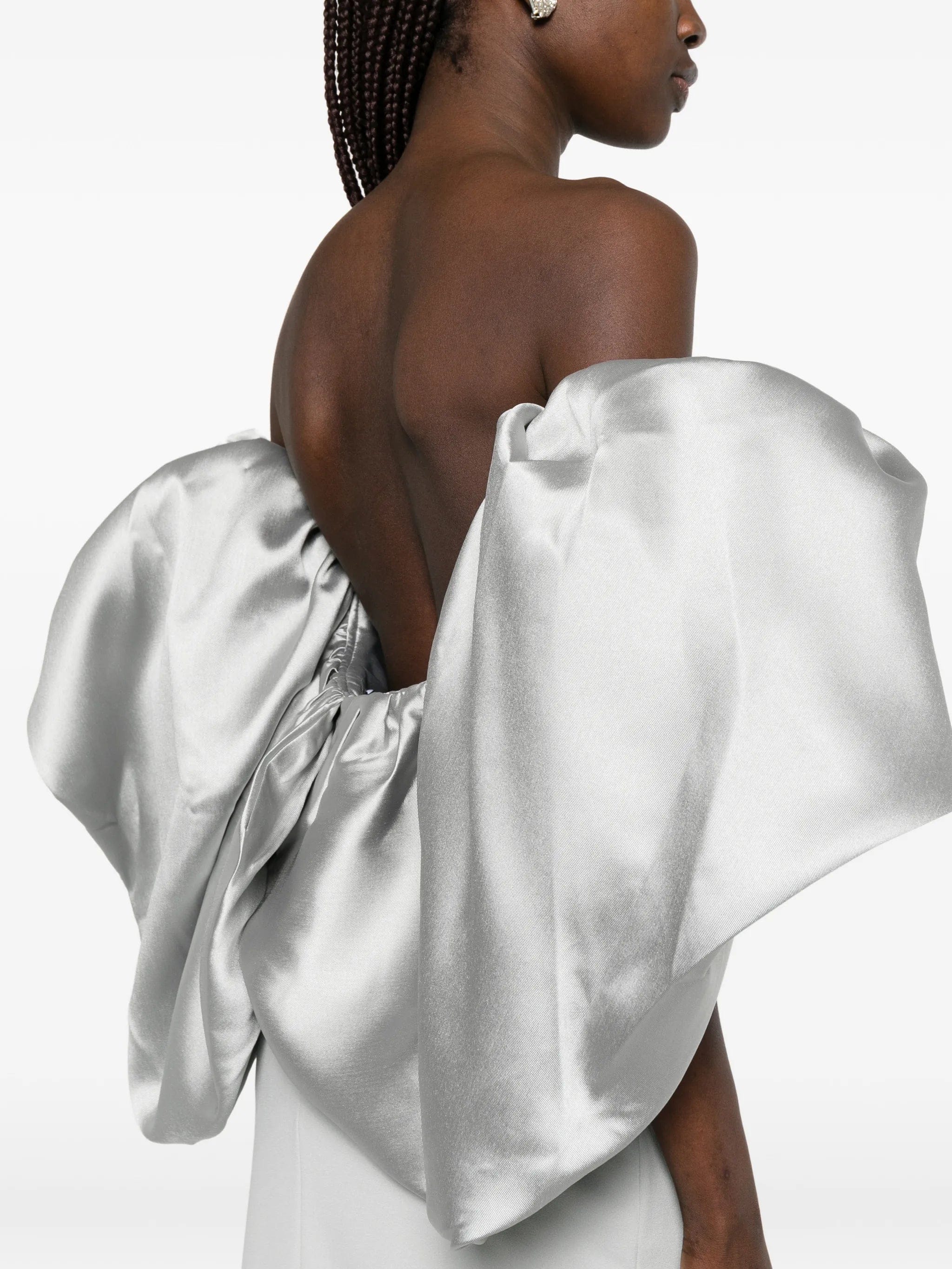 Solace London Floris draped maxi dress