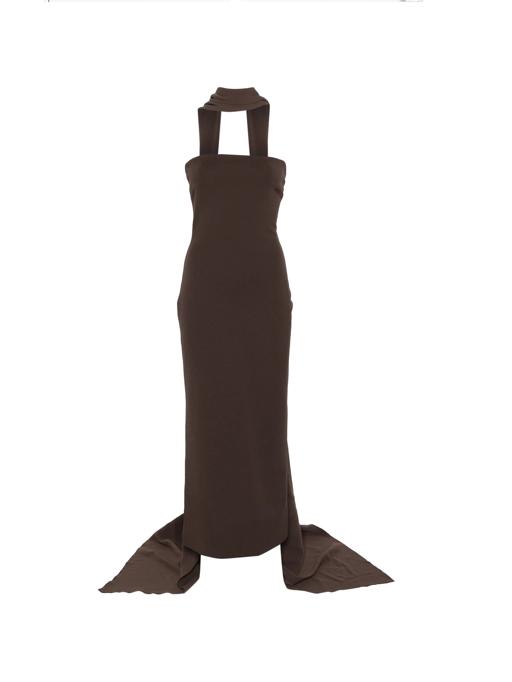 Solace London Martine strapless midi dress