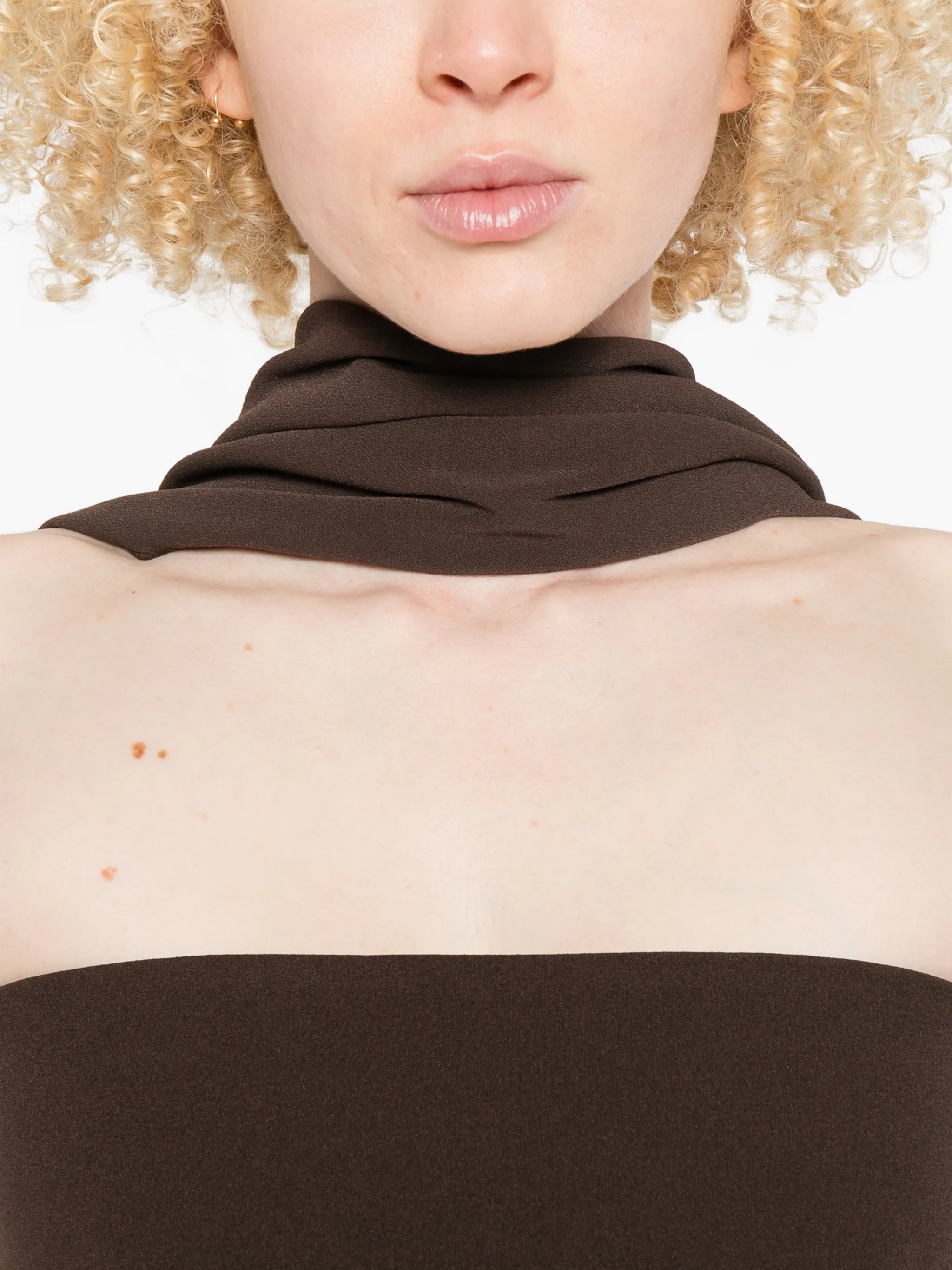 Solace London Martine strapless midi dress