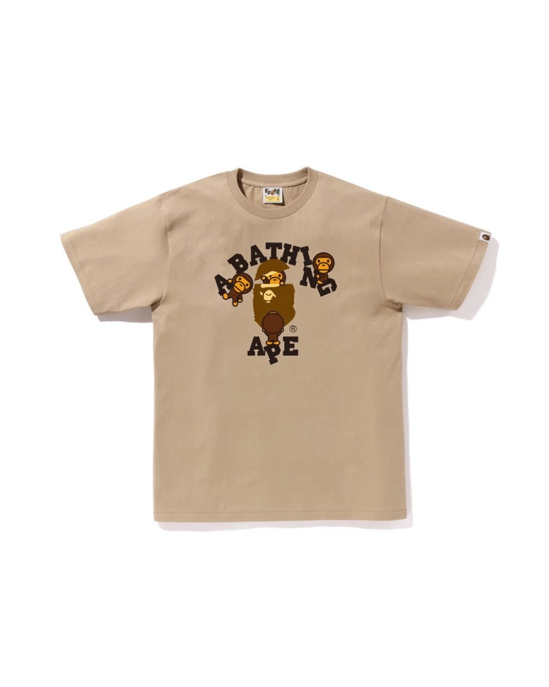 A BATHING APE® BABY MILO CREAM T-Shirt BY A BATHING APE