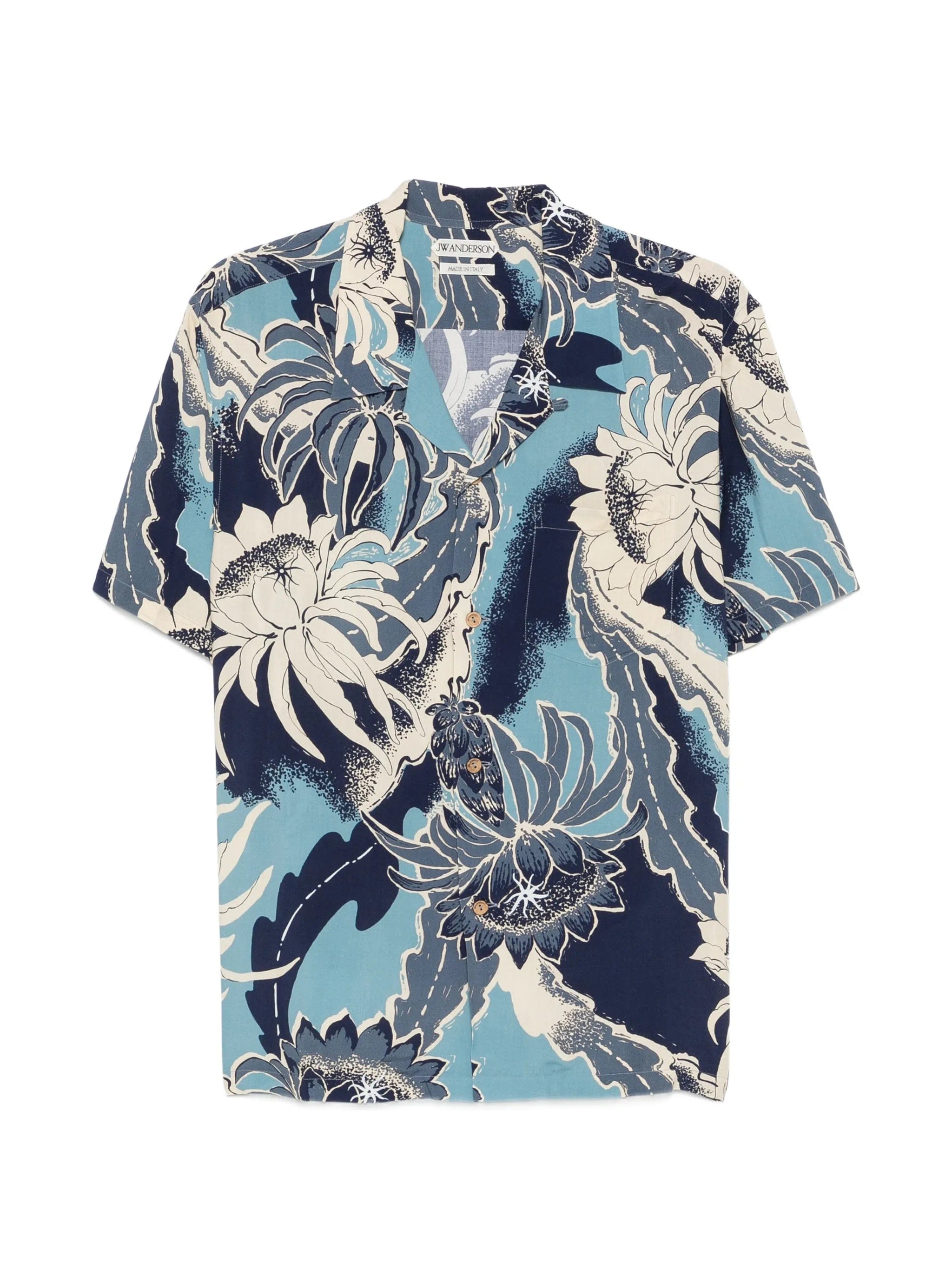JW Anderson floral - print camp - collar shirt