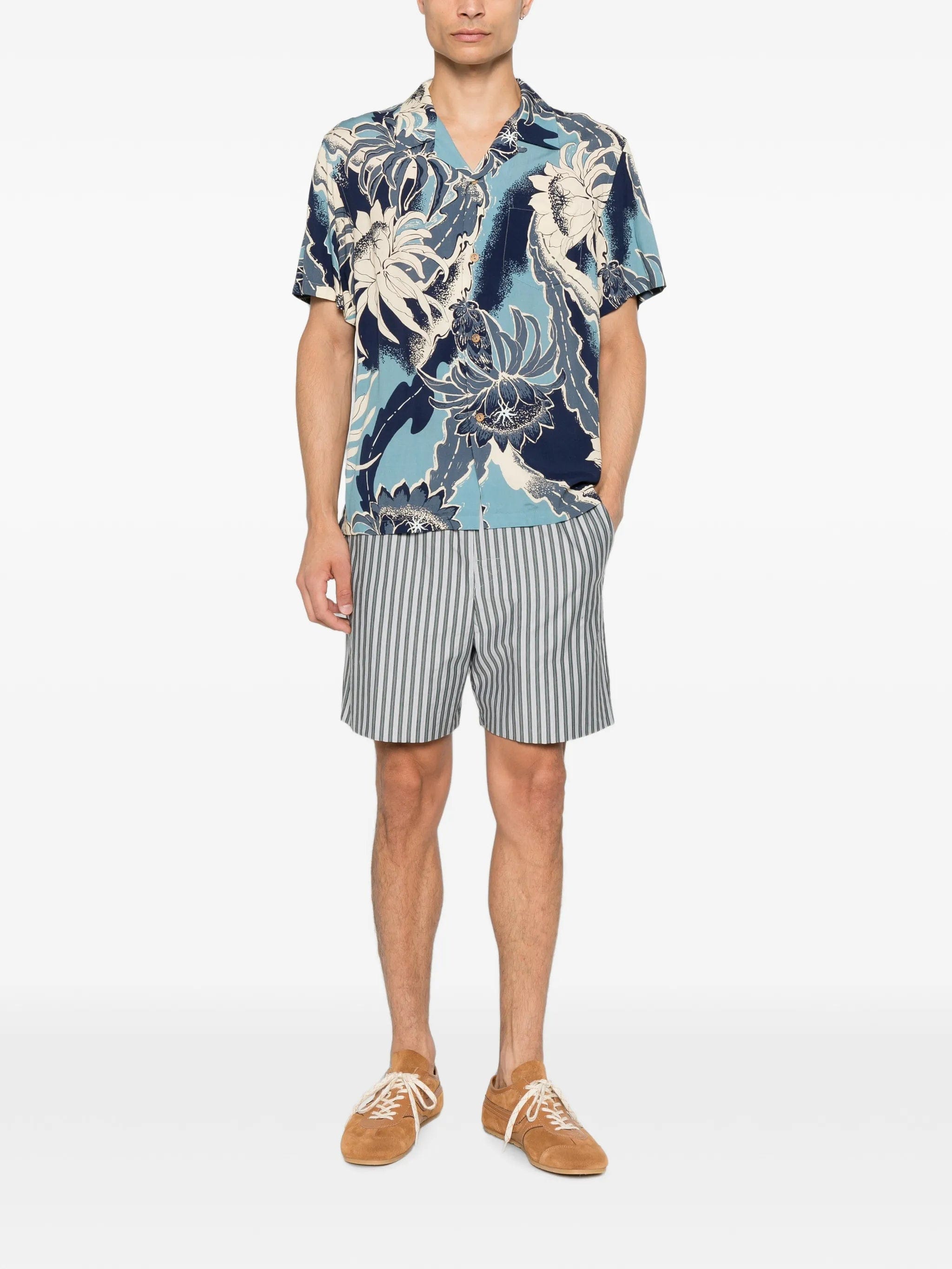 JW Anderson floral - print camp - collar shirt