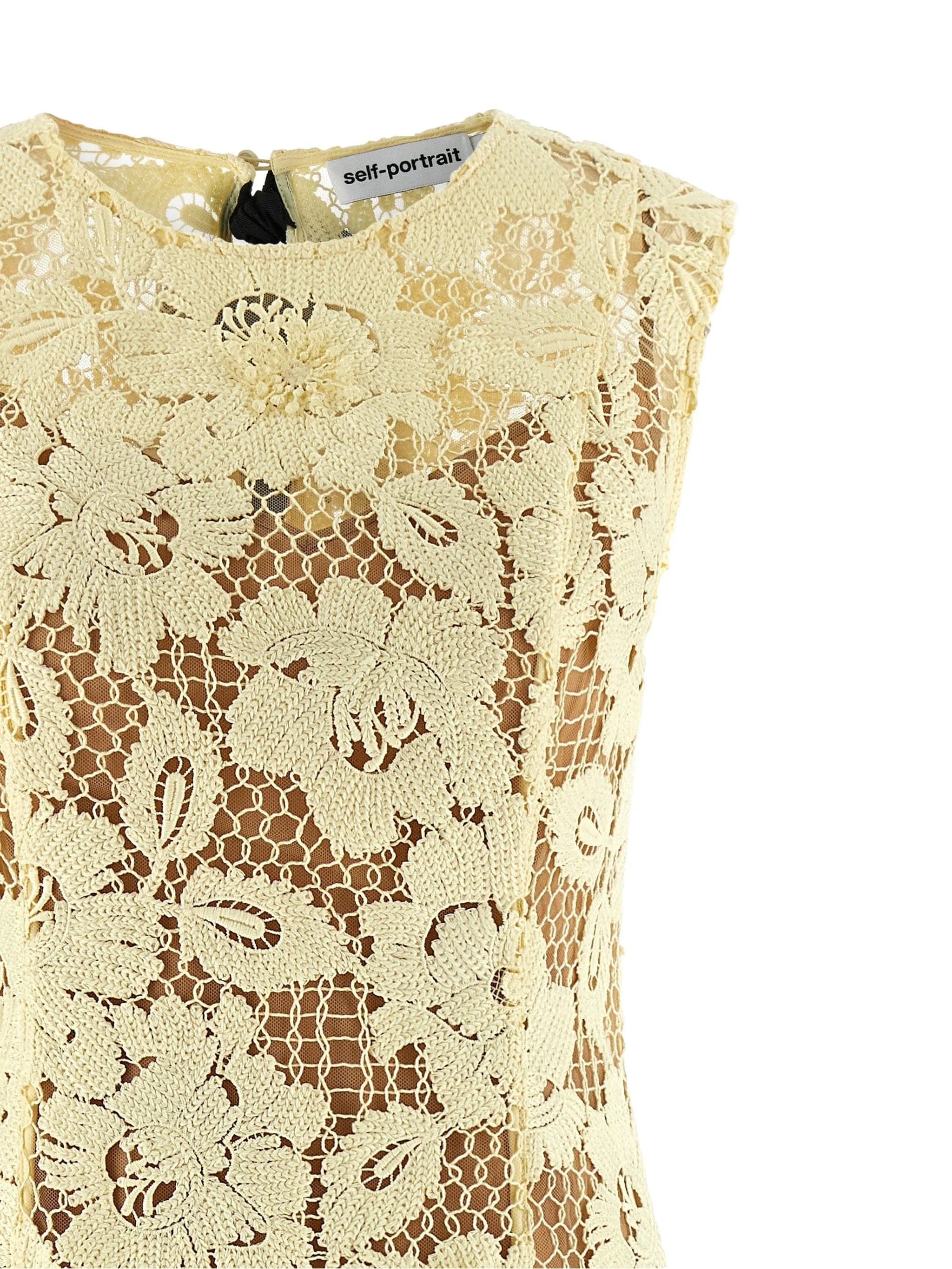 Self-Portrait crochet - lace midi dress