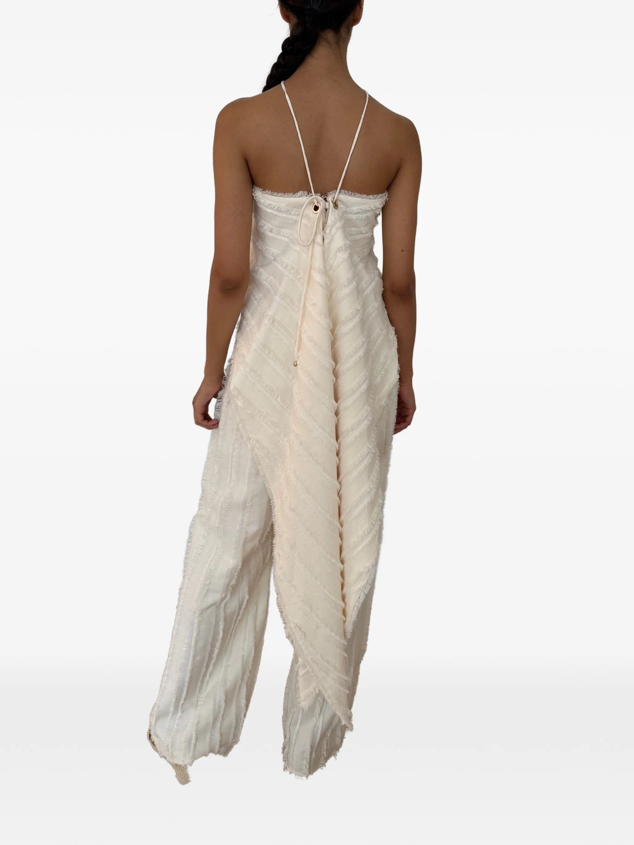 Cult Gaia Ary fringed textured - finish trousers