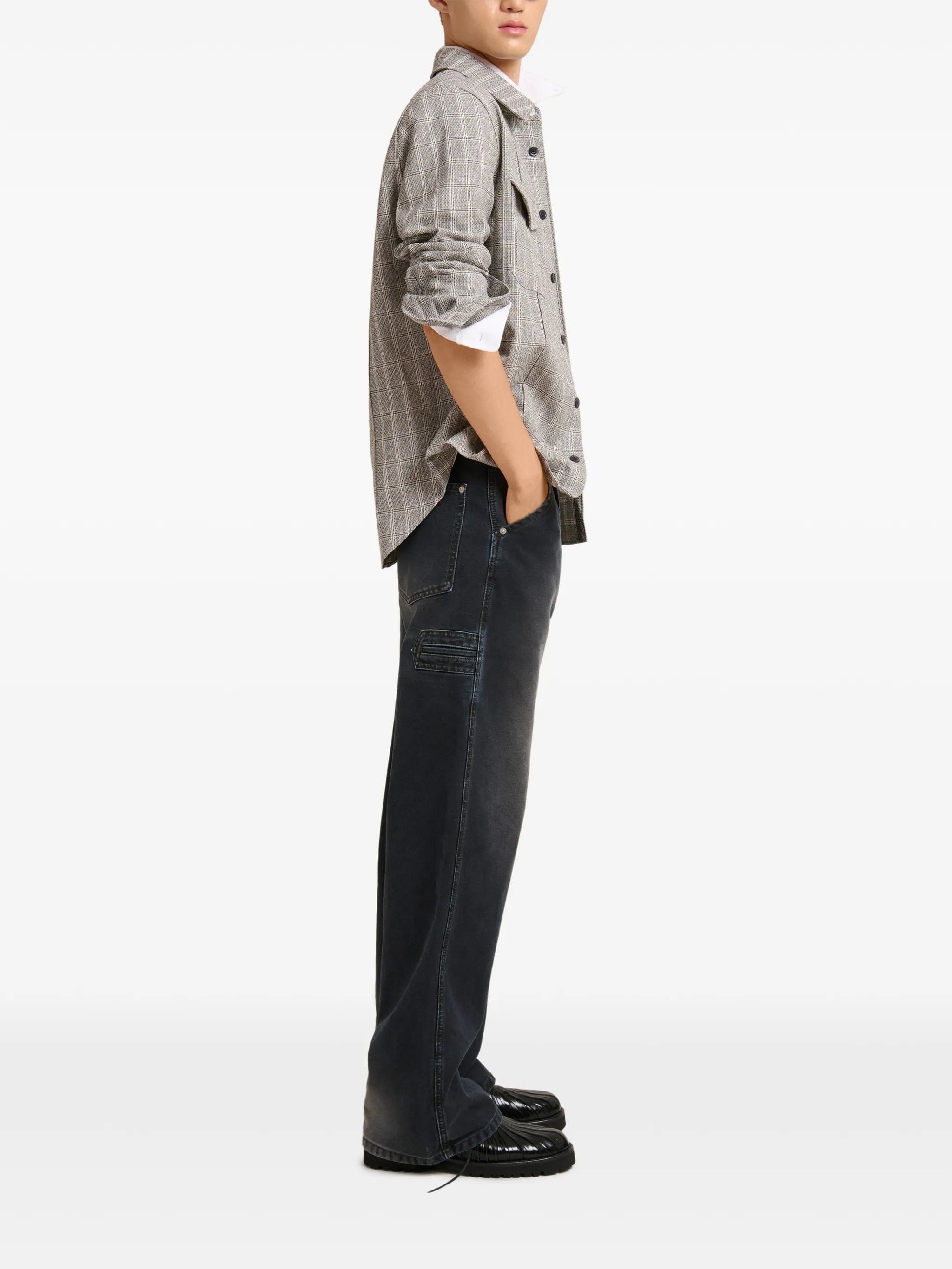 Marni flag - patch faded jeans