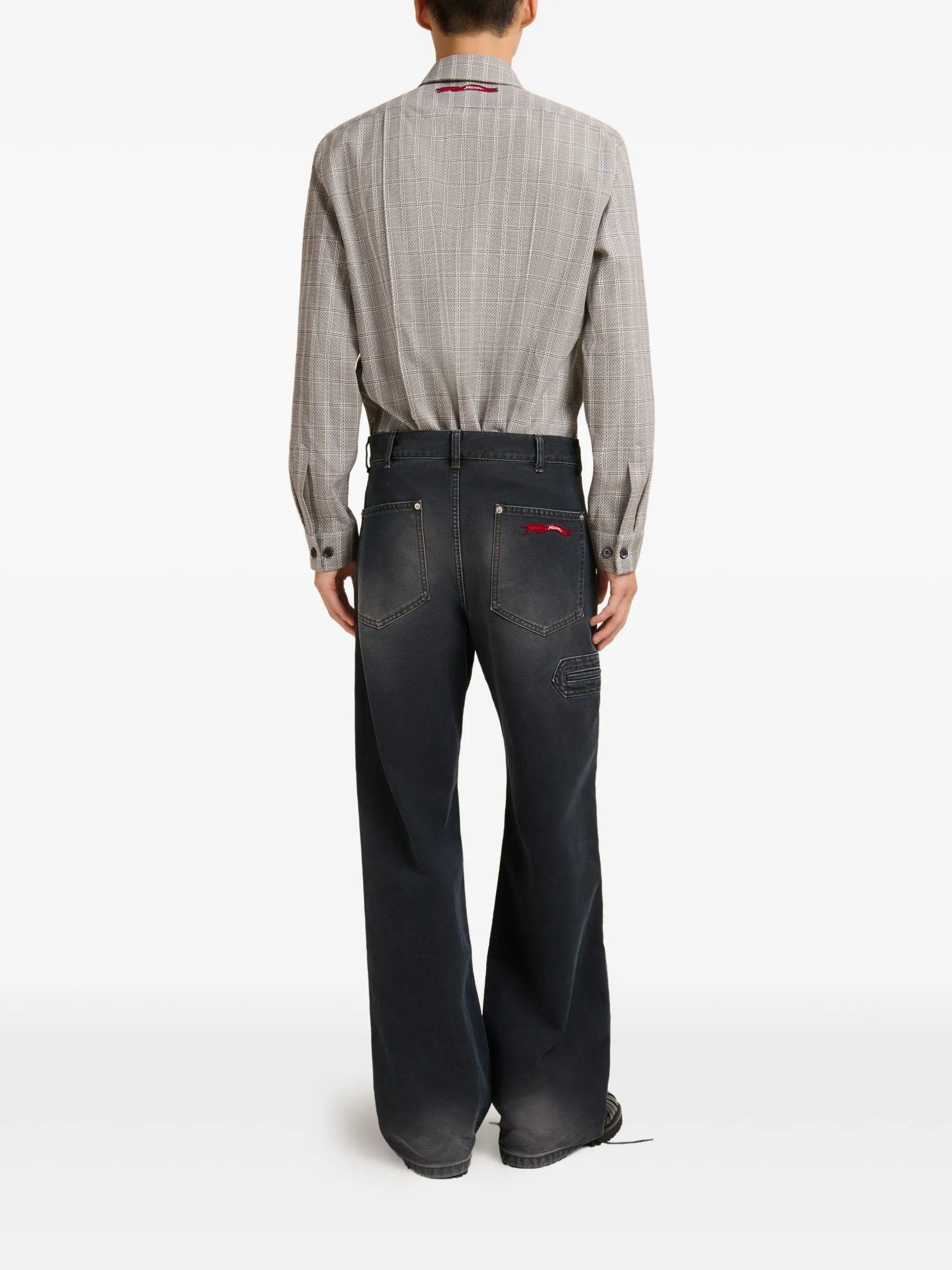 Marni flag - patch faded jeans