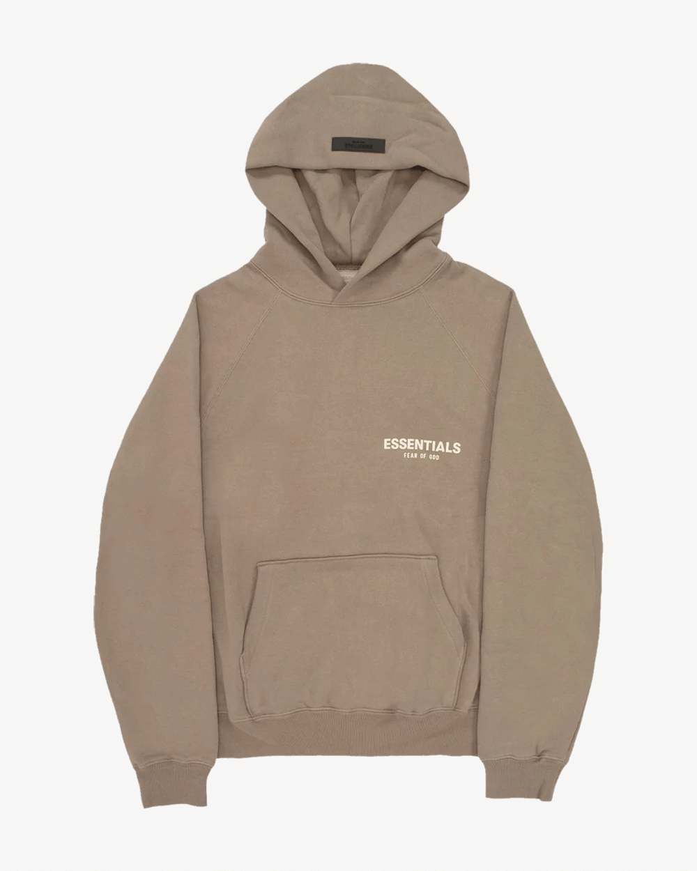 FOG ESSENTIALS SS22 CHEST LOGO DESERT TAUPE HOODIE