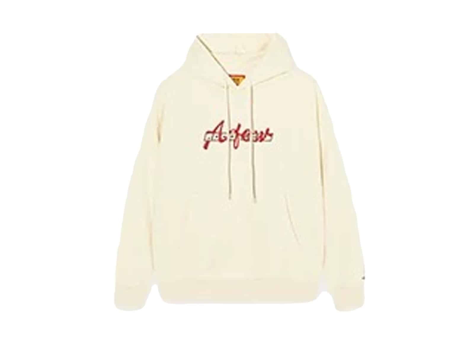 A Few Good Kids Ethnic Embroidered Logo Hoodie Cream