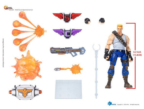 Hiya Toys Contra Operation Galuga Bill Rizer Exquisite Basic Action Figure