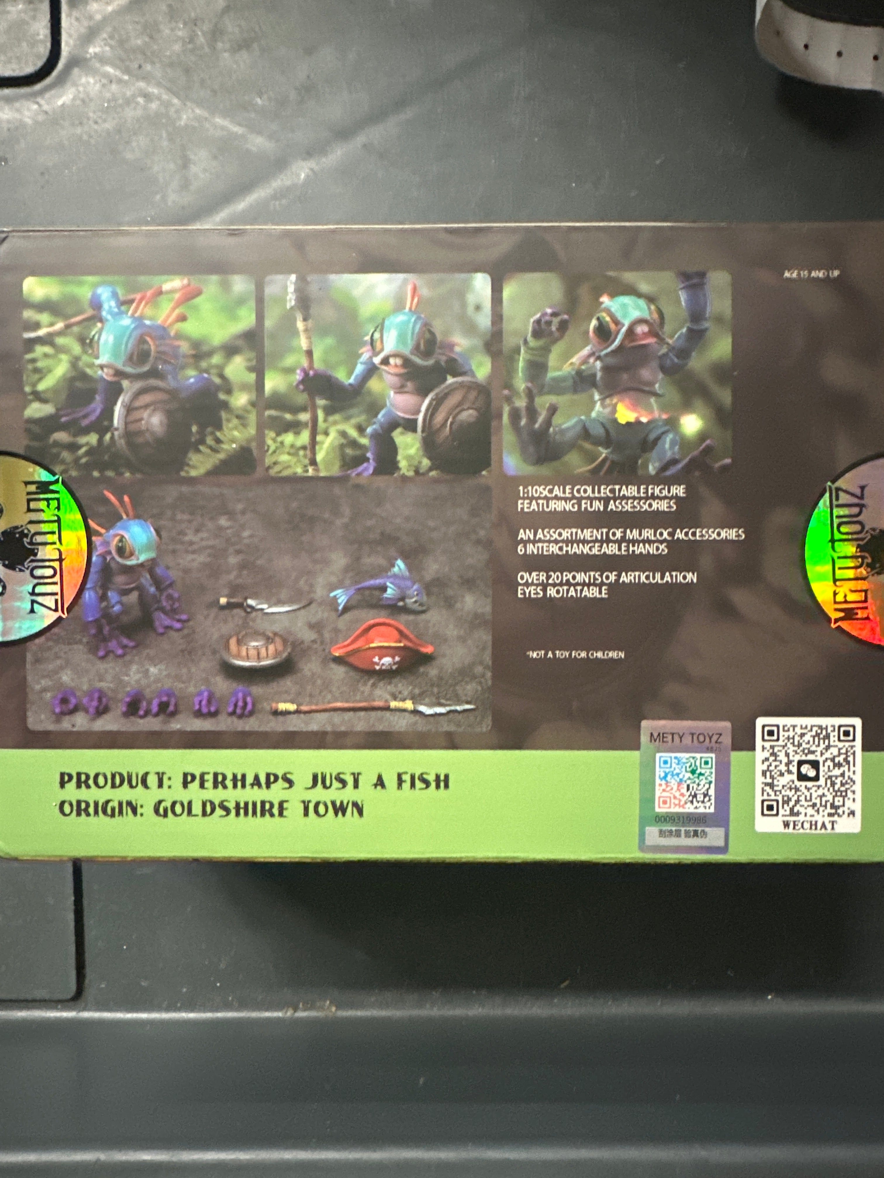 3RD PARTY Hero Toys Mety Toyz 1/10 Murloc Blue Action Figure