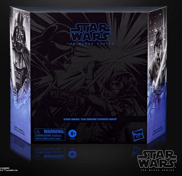 Hasbro Toys Star Wars Black Series The Empire Strikes Back Darth Vader & Luke Skywalker Action Figure