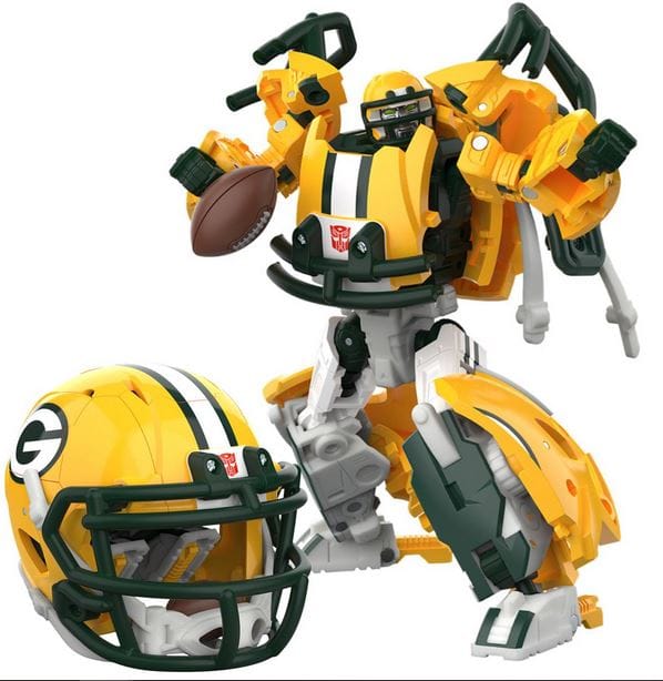 Hasbro Toys Transformers NFL Green Bay Packers Tundra Prime Action Figure