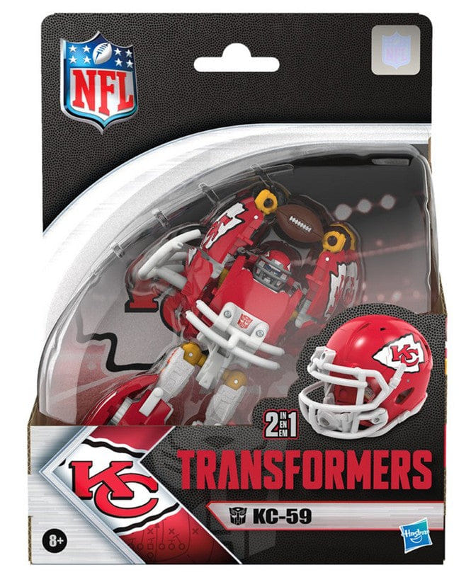 Hasbro Toys Transformers NFL Kansas City Chiefs KC - 59 Action Figure