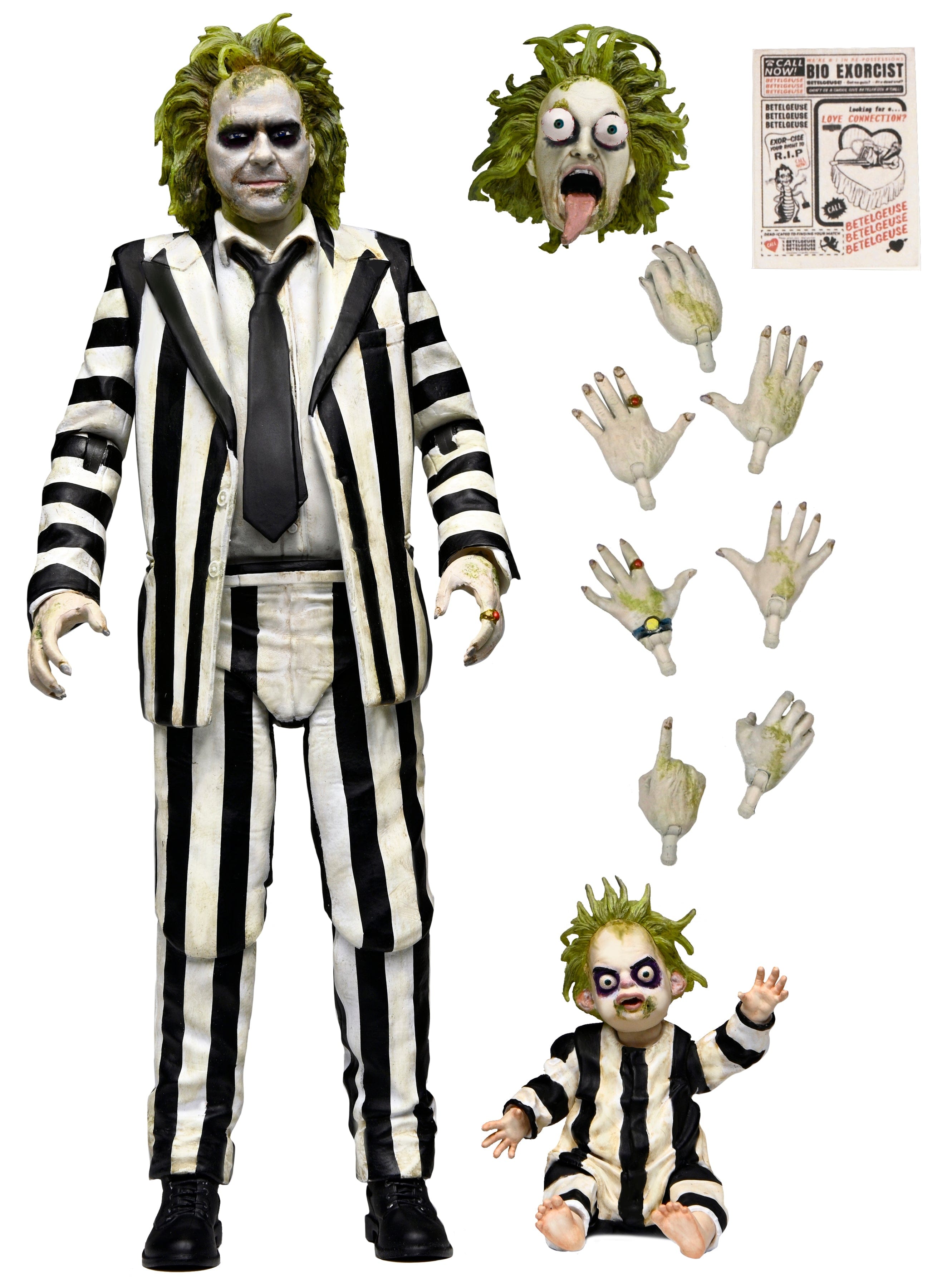 Neca Toys NECA BEETLEJUICE BEETLEJUICE ULTIMATE STRIPED SUIT - BEETLEJUICE Action Figure