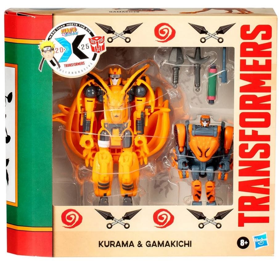Hasbro Toys Transformers Collaborative Naruto Shippuden Kurama & Gamakichi Action Figure