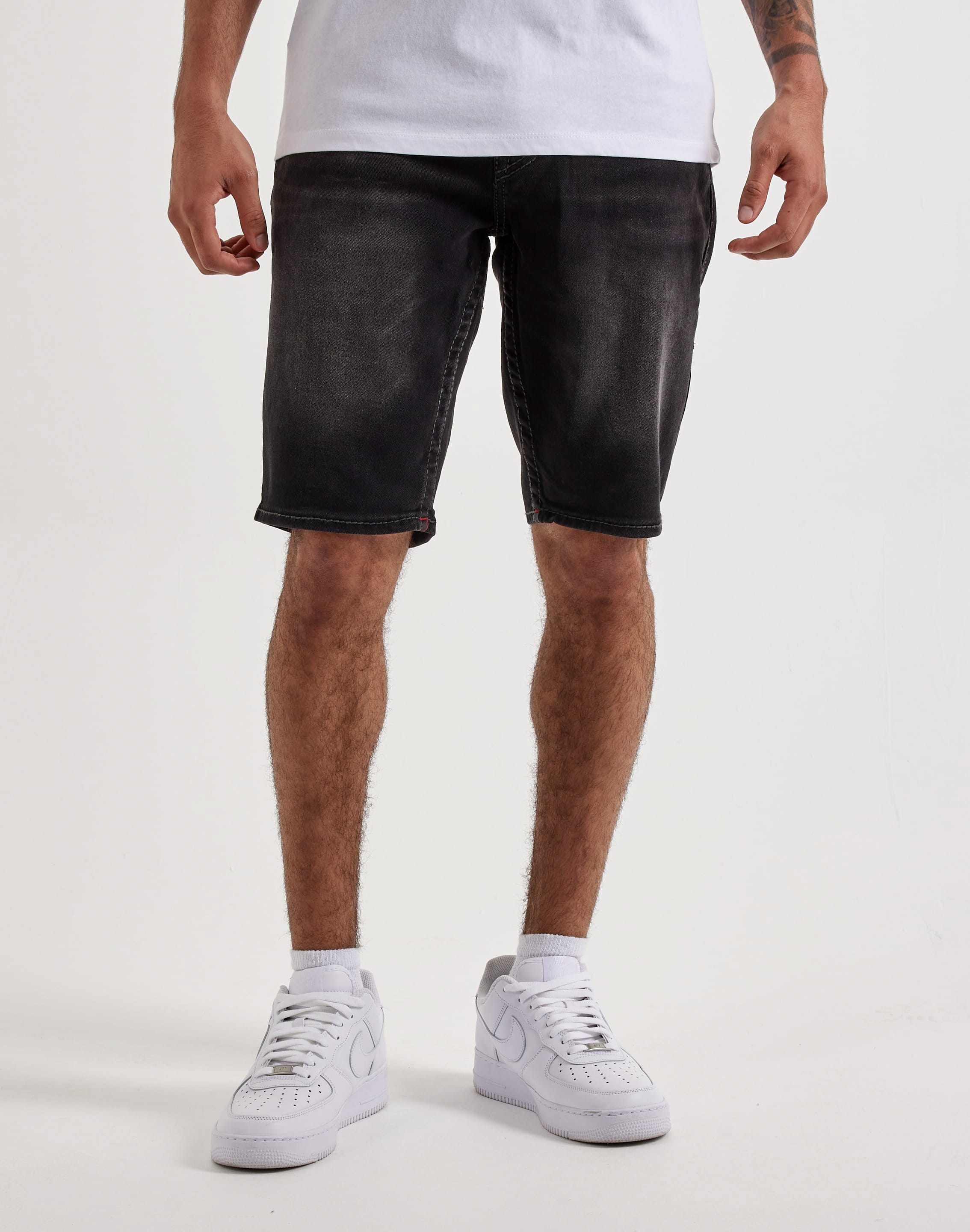 True Religion Ricky Flap Big T Denim Shorts