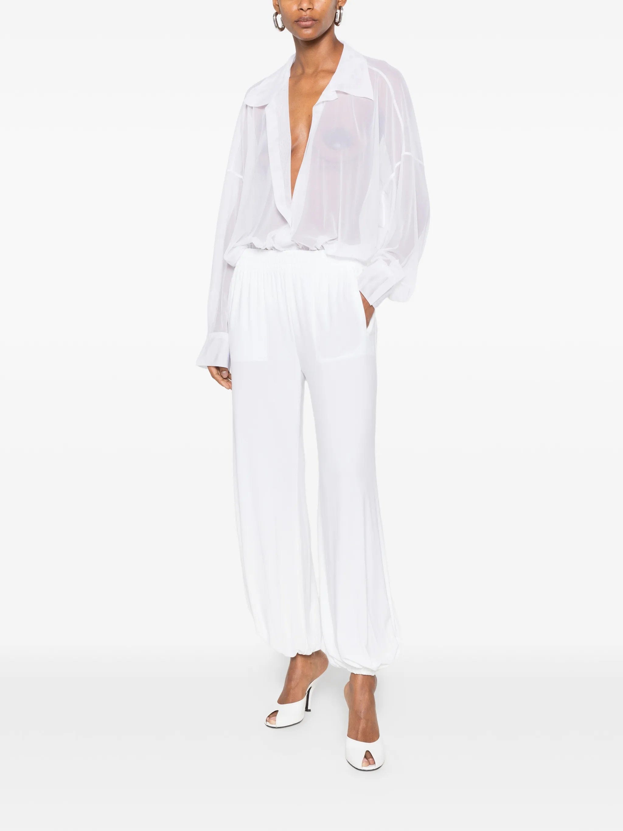 Norma Kamali Boyfriend Puff balloon trousers