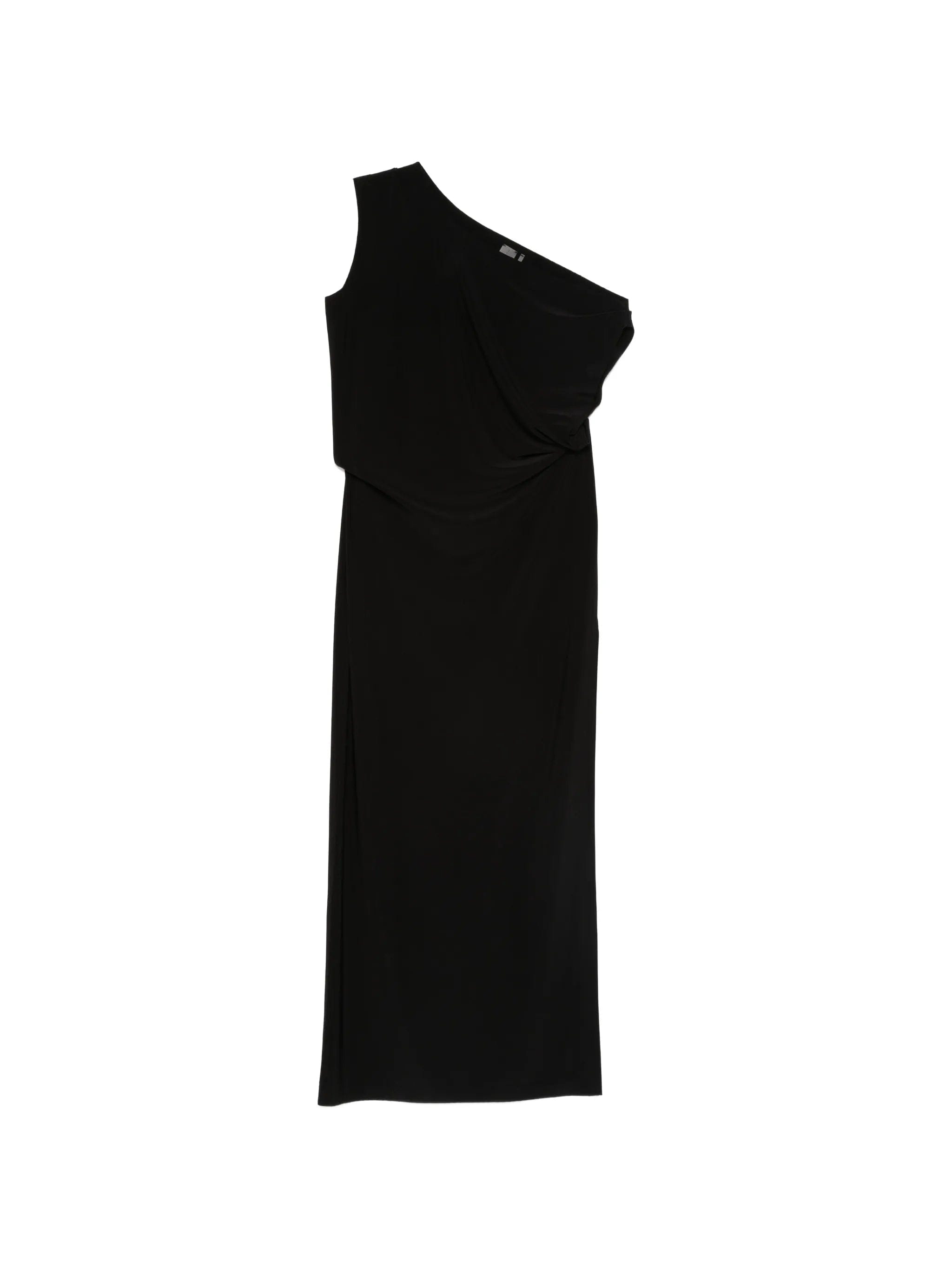 Norma Kamali one - shoulder draped maxi dress