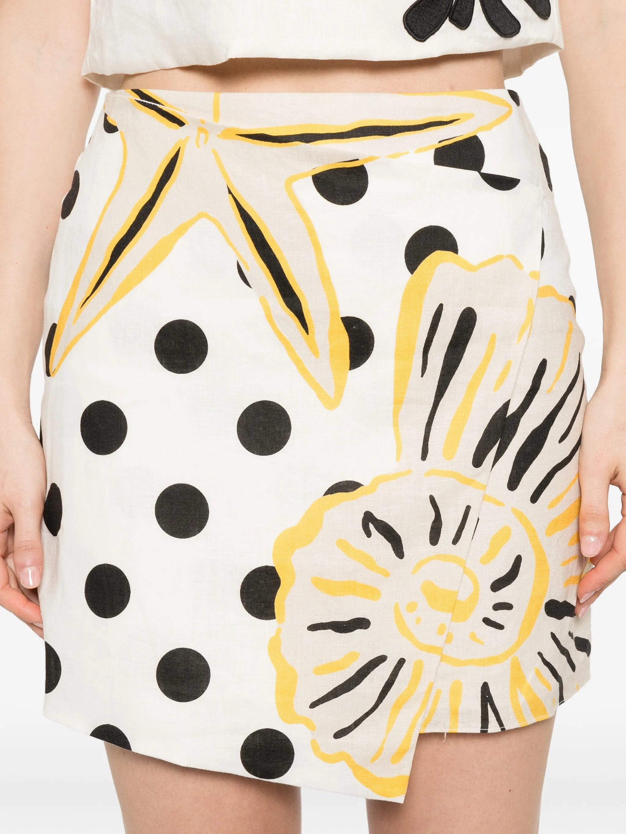 Cala de la Cruz Chemena polka - dot mini skirt