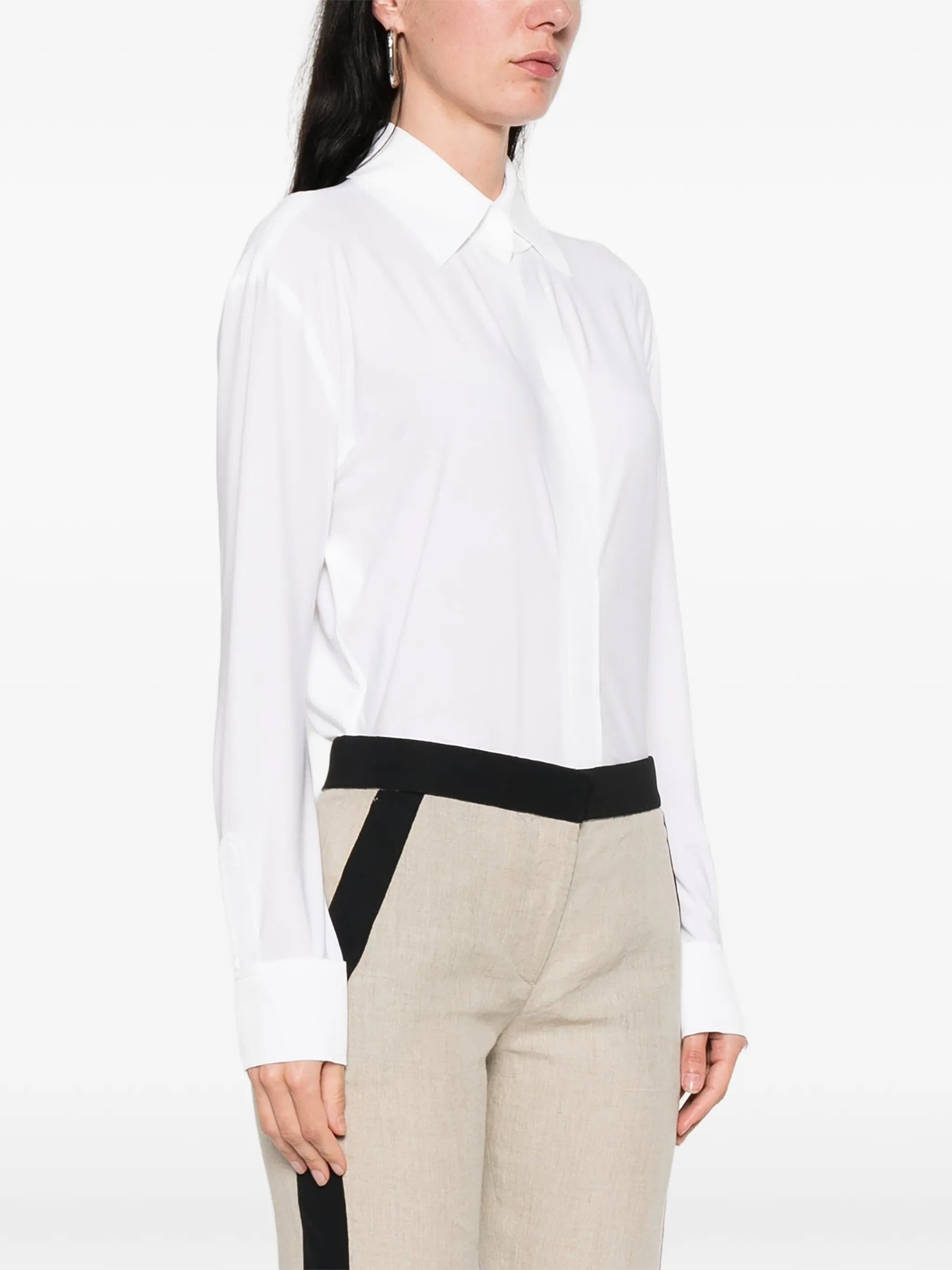 Norma Kamali shirt - collar bodysuit