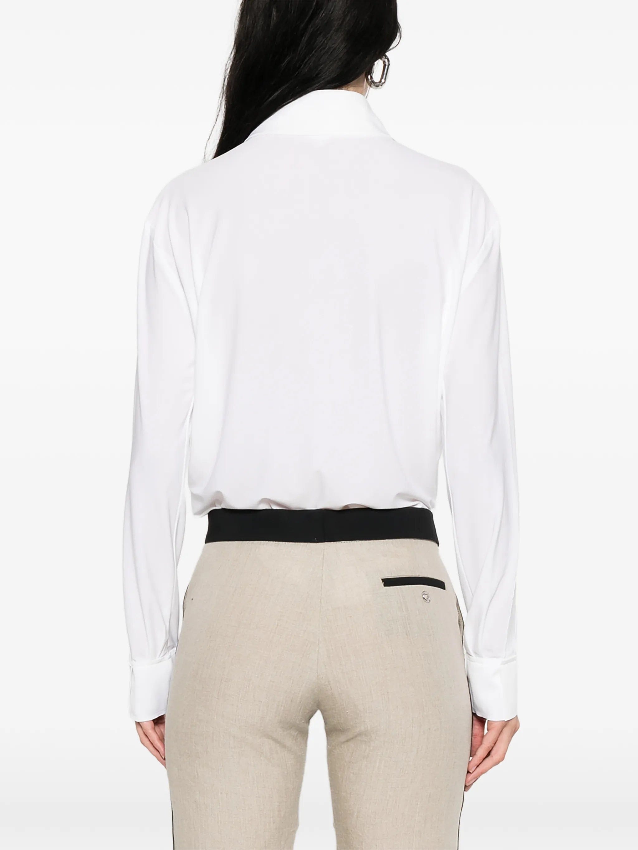 Norma Kamali shirt - collar bodysuit