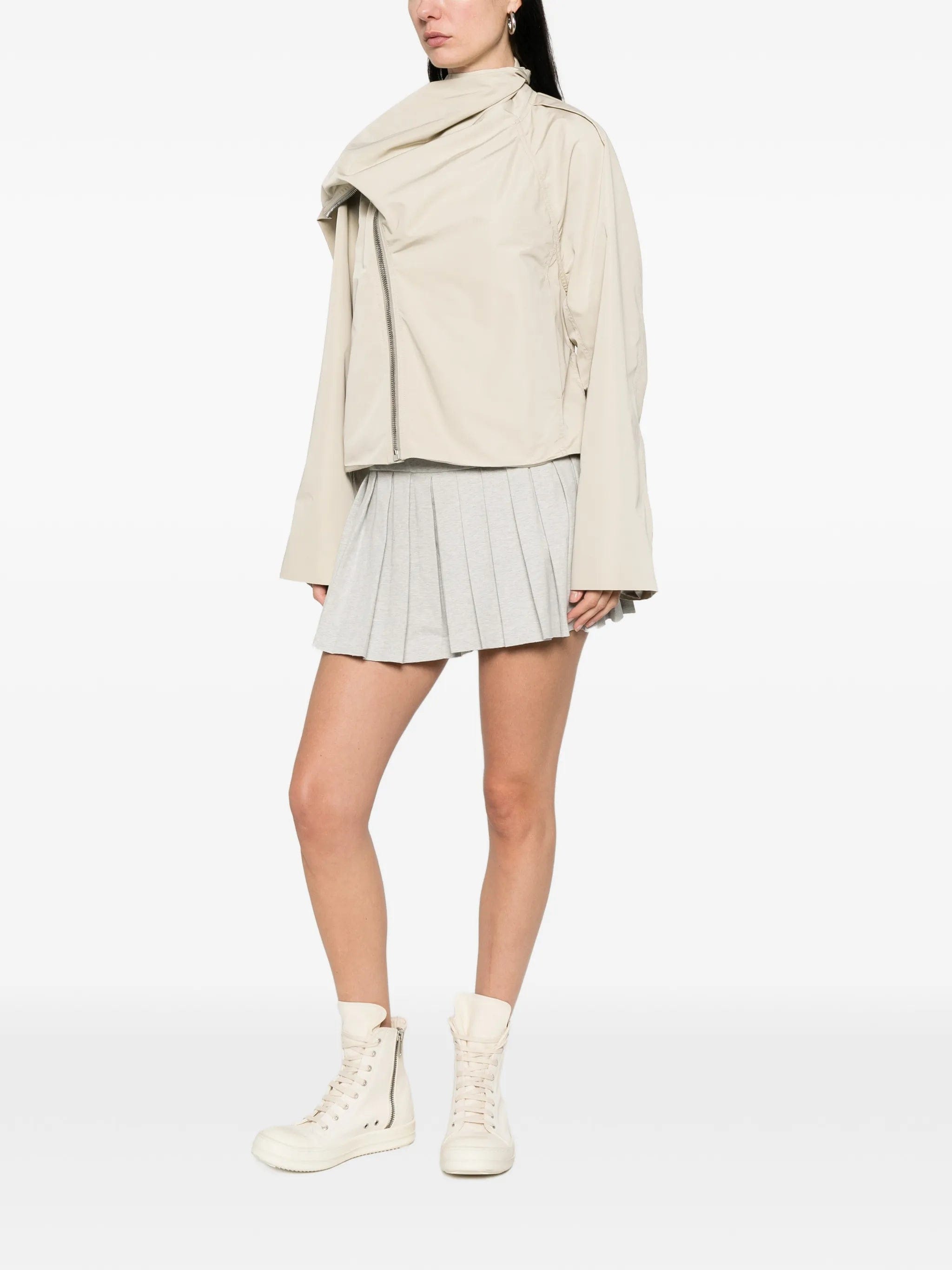 Norma Kamali pleated pickleball mini skirt