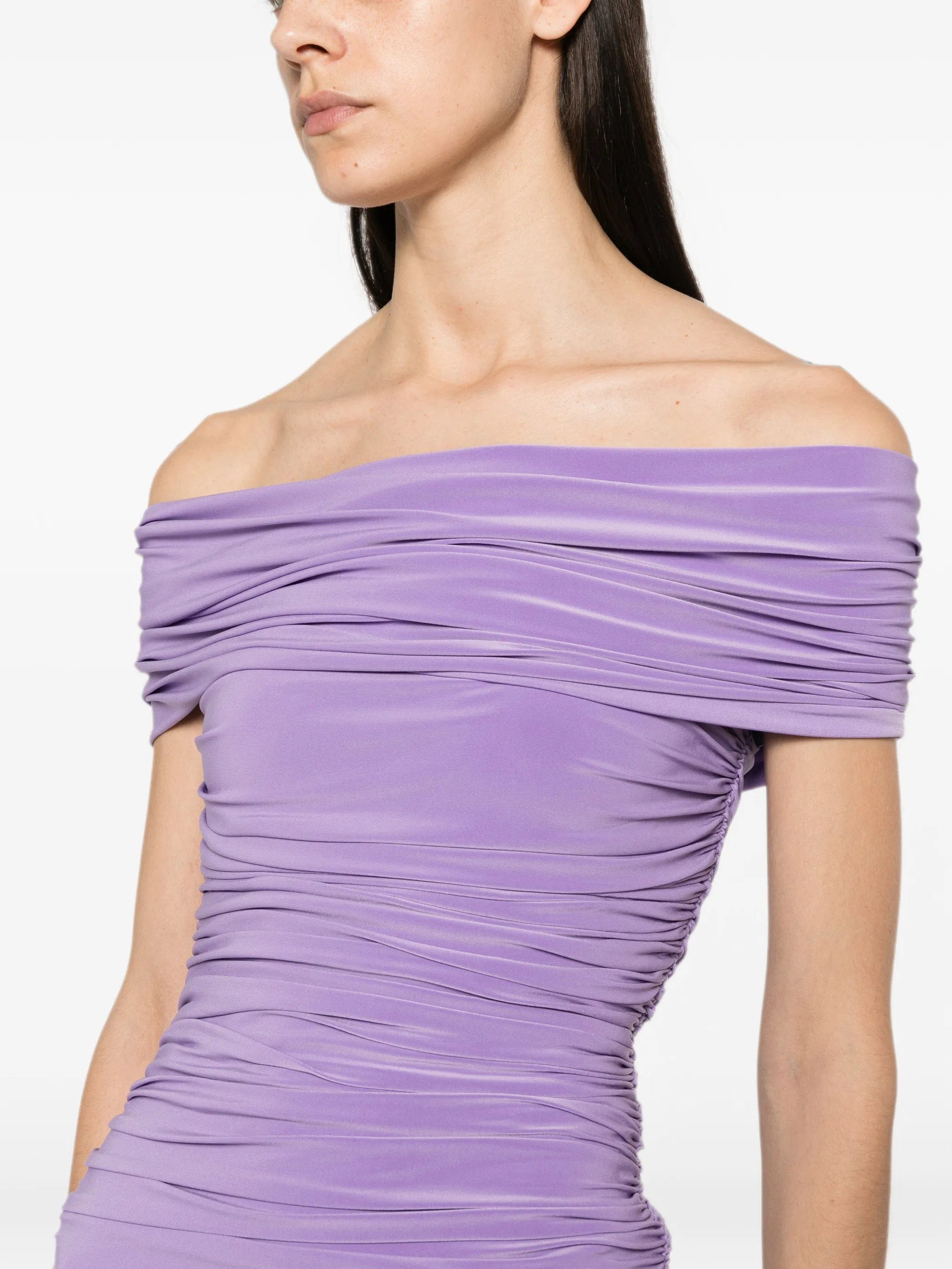 Norma Kamali ruched mini dress
