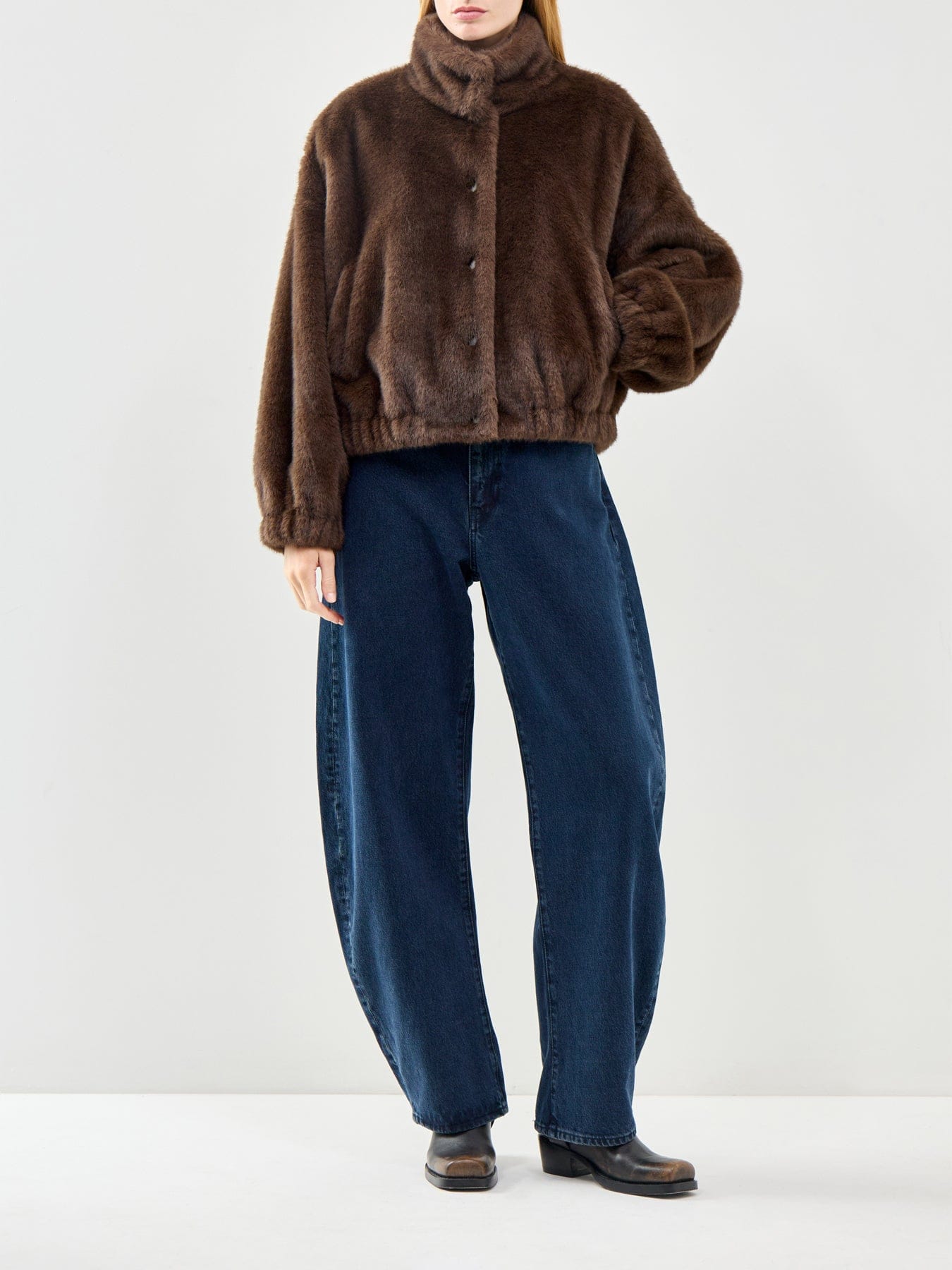 Weekend Max Mara Anemone Short Coat Brown