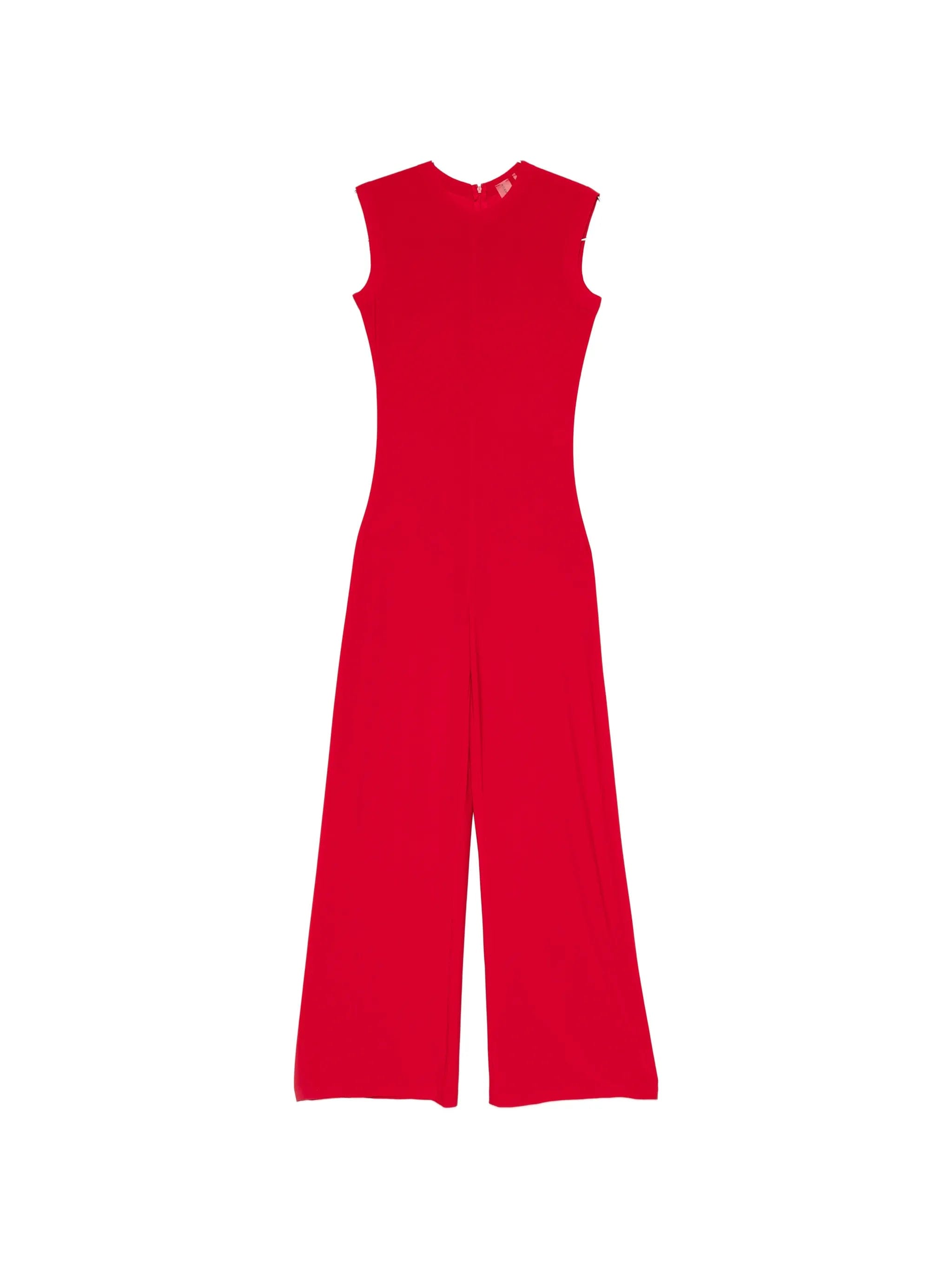 Norma Kamali sleeveless wide - leg jumpsuit