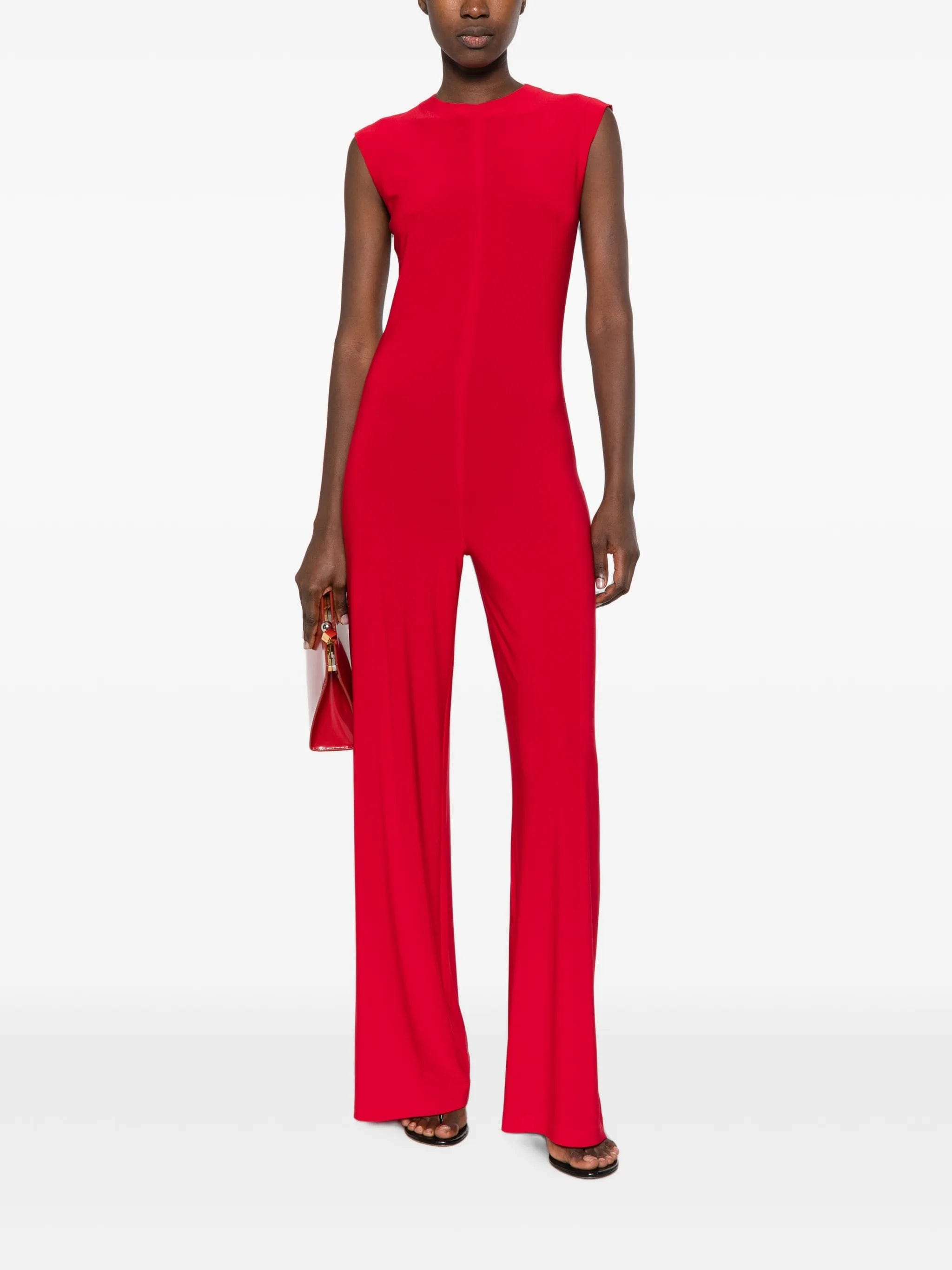 Norma Kamali sleeveless wide - leg jumpsuit