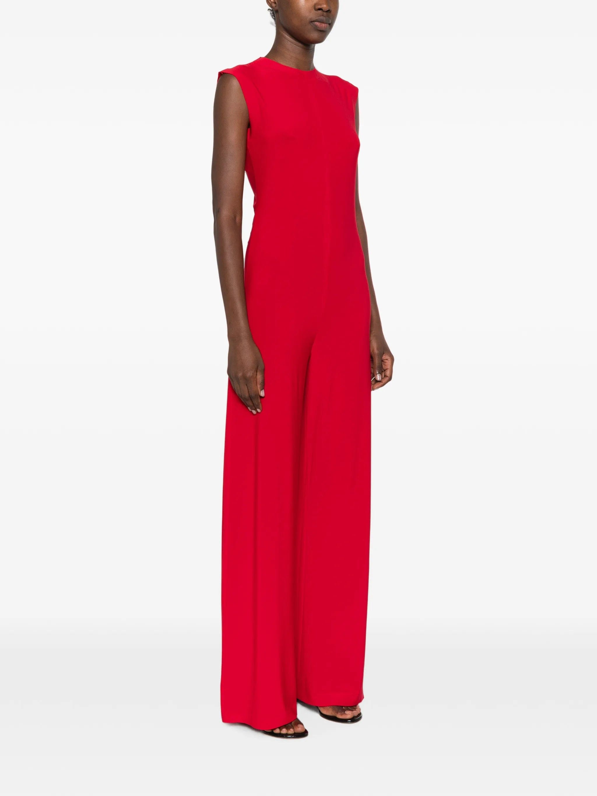 Norma Kamali sleeveless wide - leg jumpsuit
