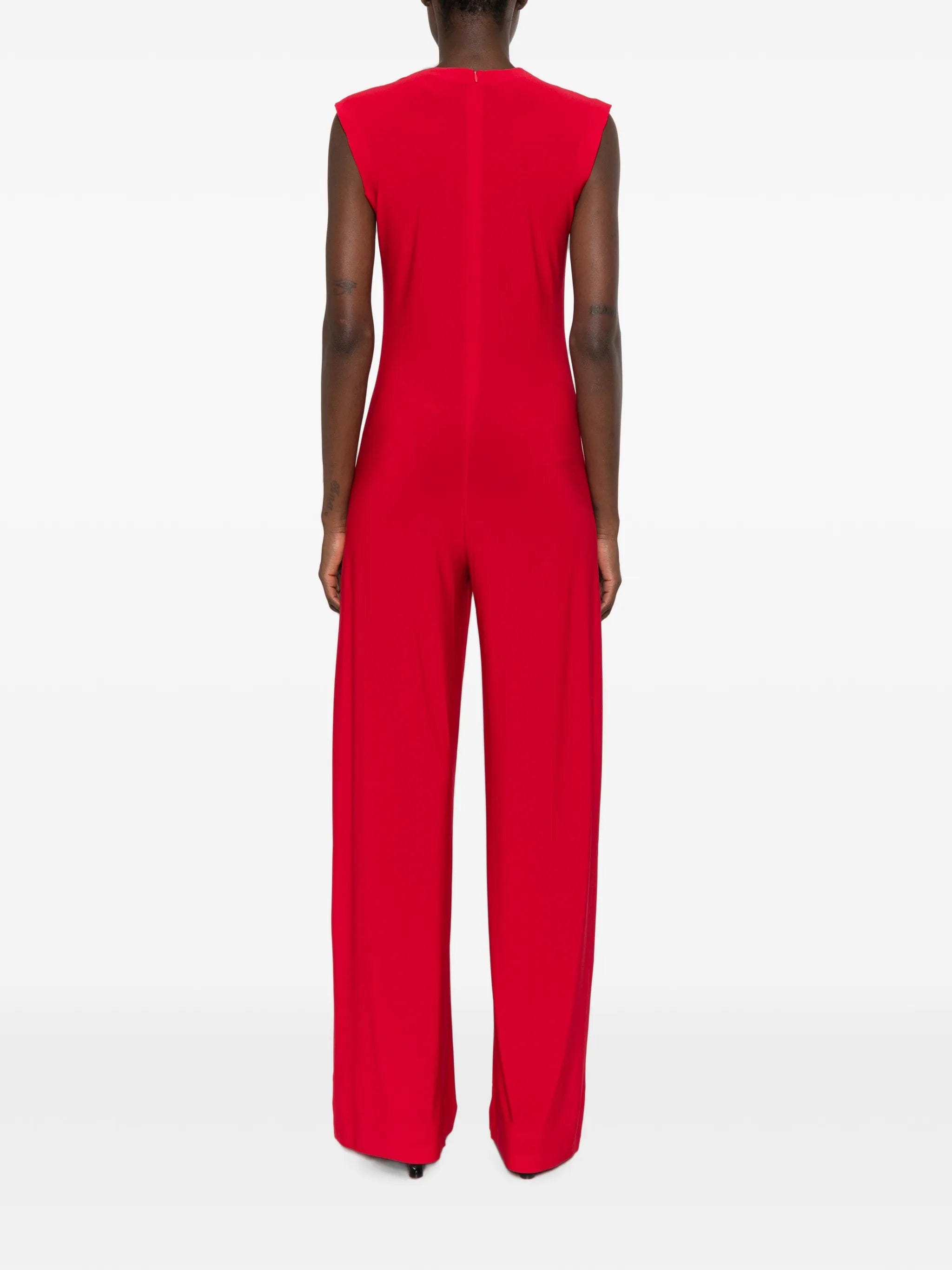 Norma Kamali sleeveless wide - leg jumpsuit