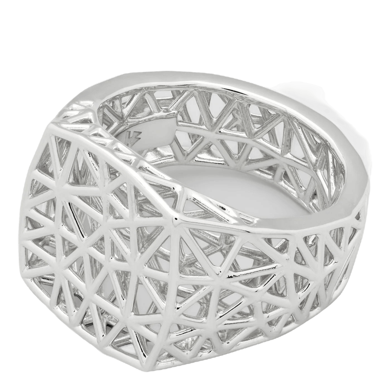 Tom Wood Mesh Ring (m) 925 Sterling Silver