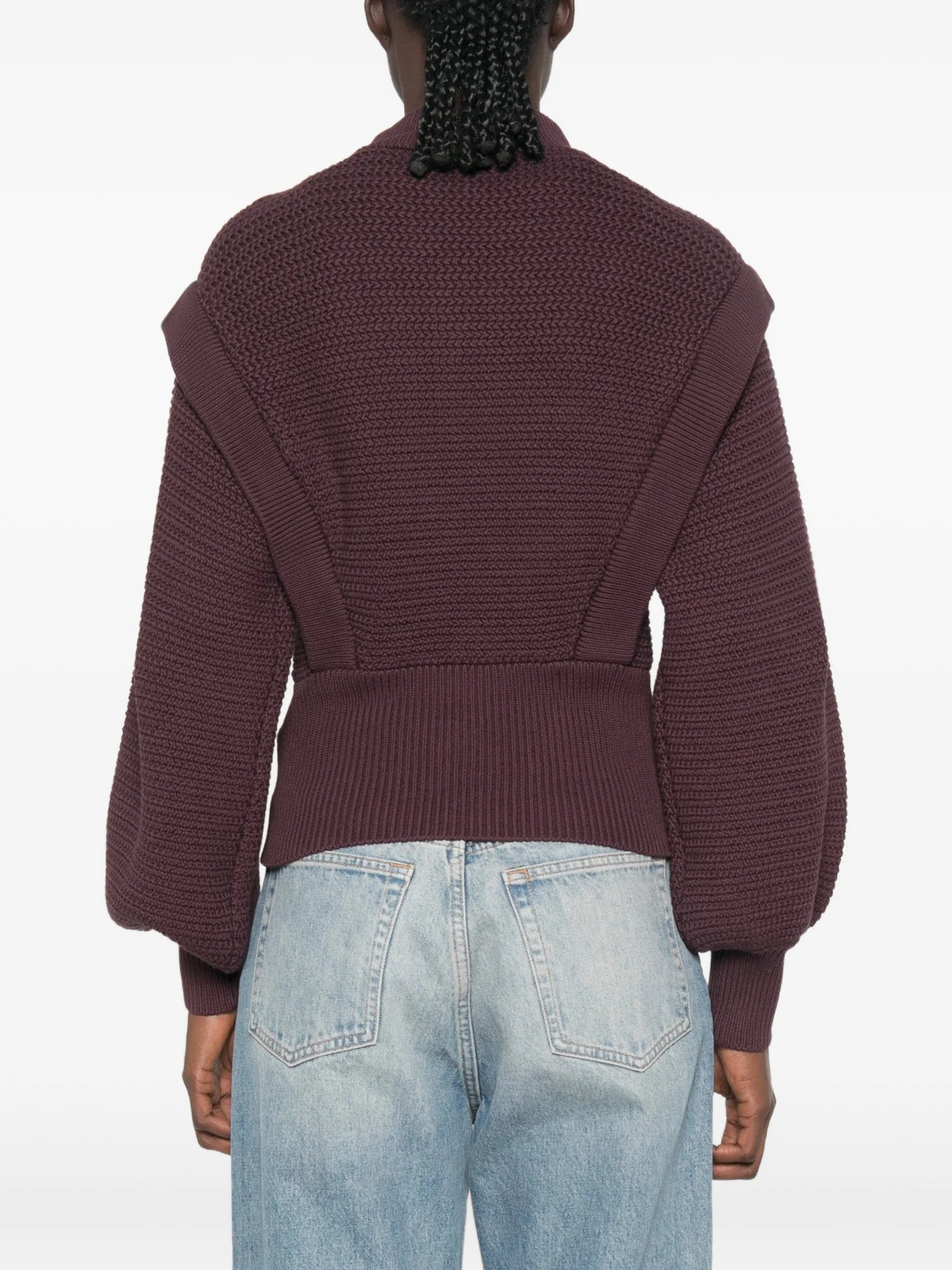 Alemais floral - intarsia balloon - sleeve sweater