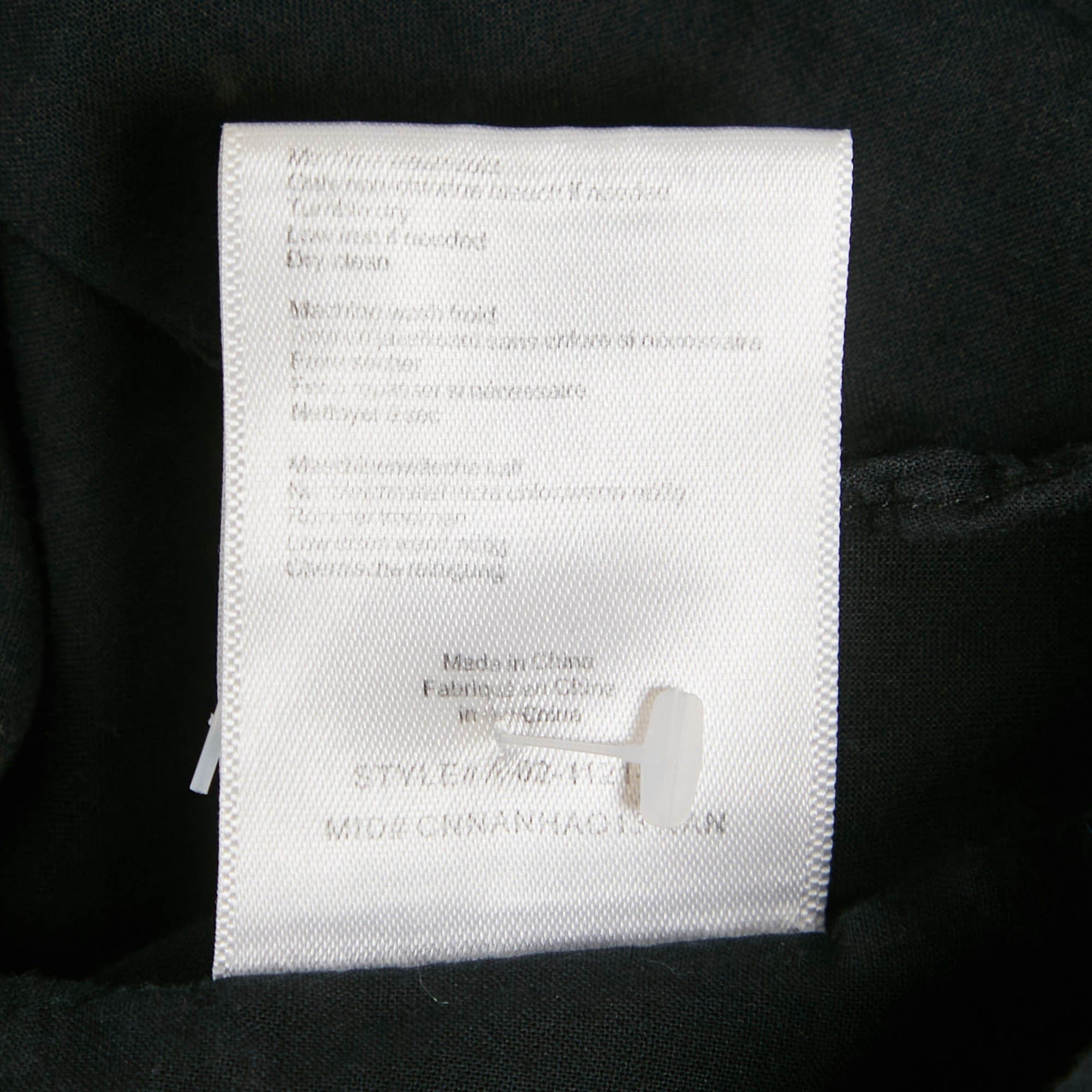 Anine Bing Black Cotton Flared Mini Dress