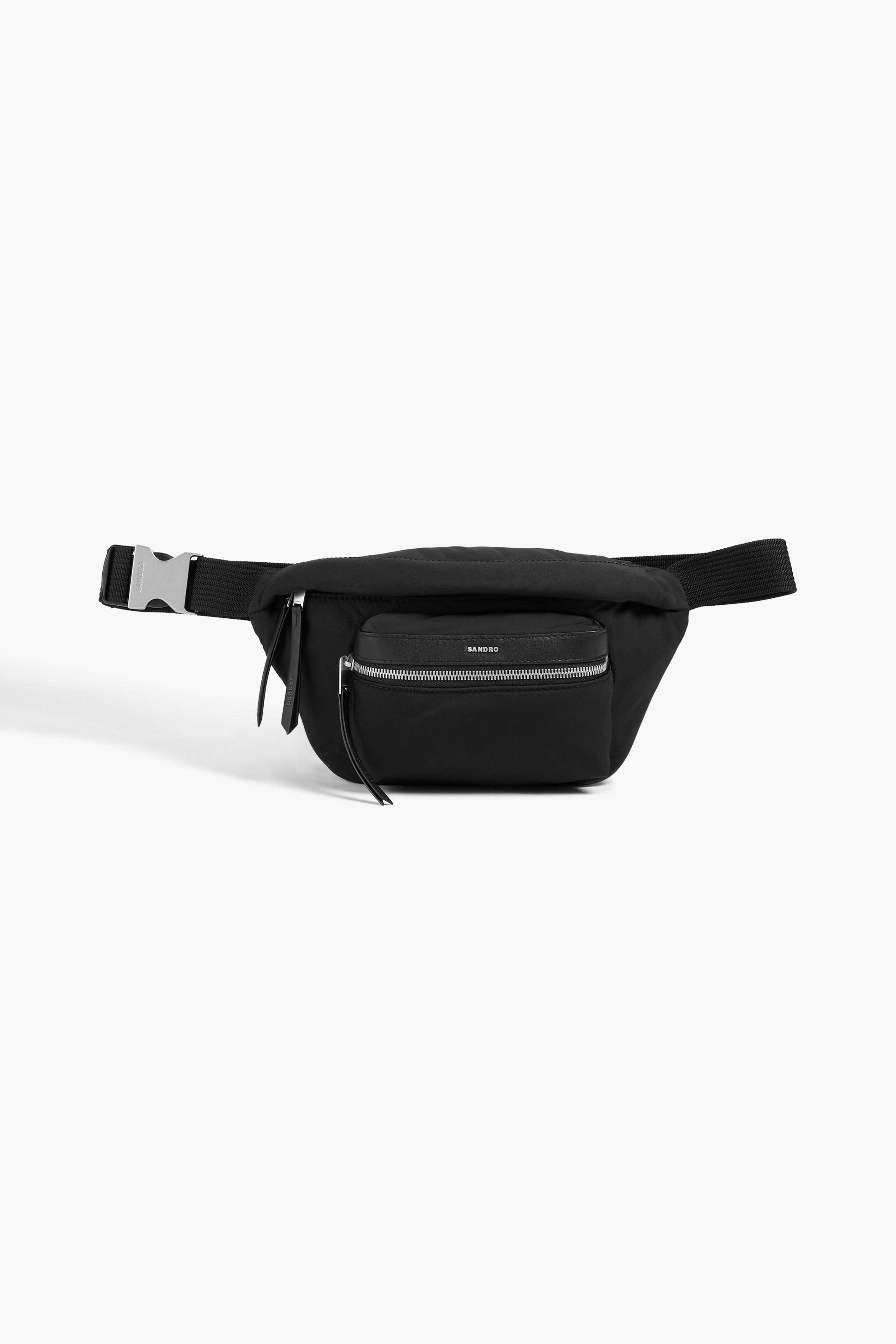 Sandro Leather - Trimmed Shell Belt Bag
