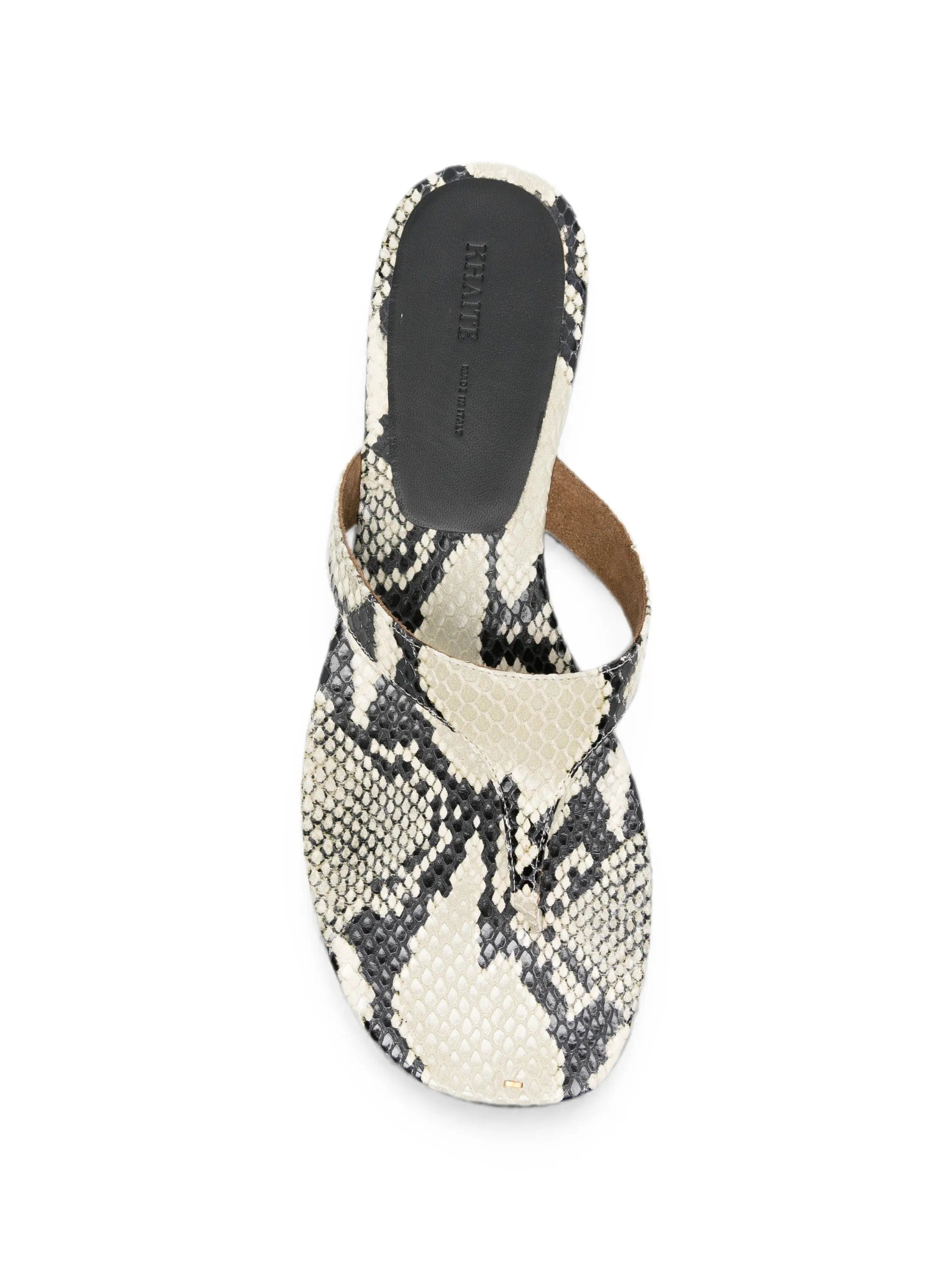 Khaite Archer snakeskin - print sandals