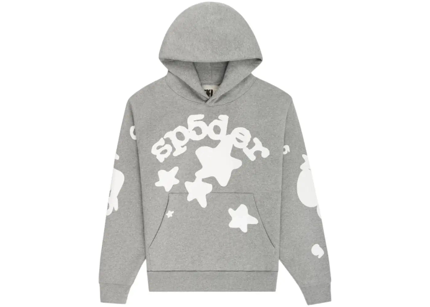 Heather Sp5der Beluga Hoodie Dark Grey Heather