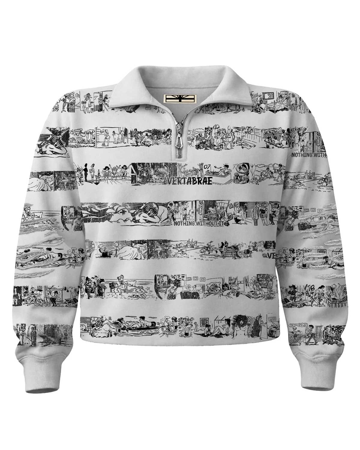 Vertabrae Vomic Quarter - Zip White
