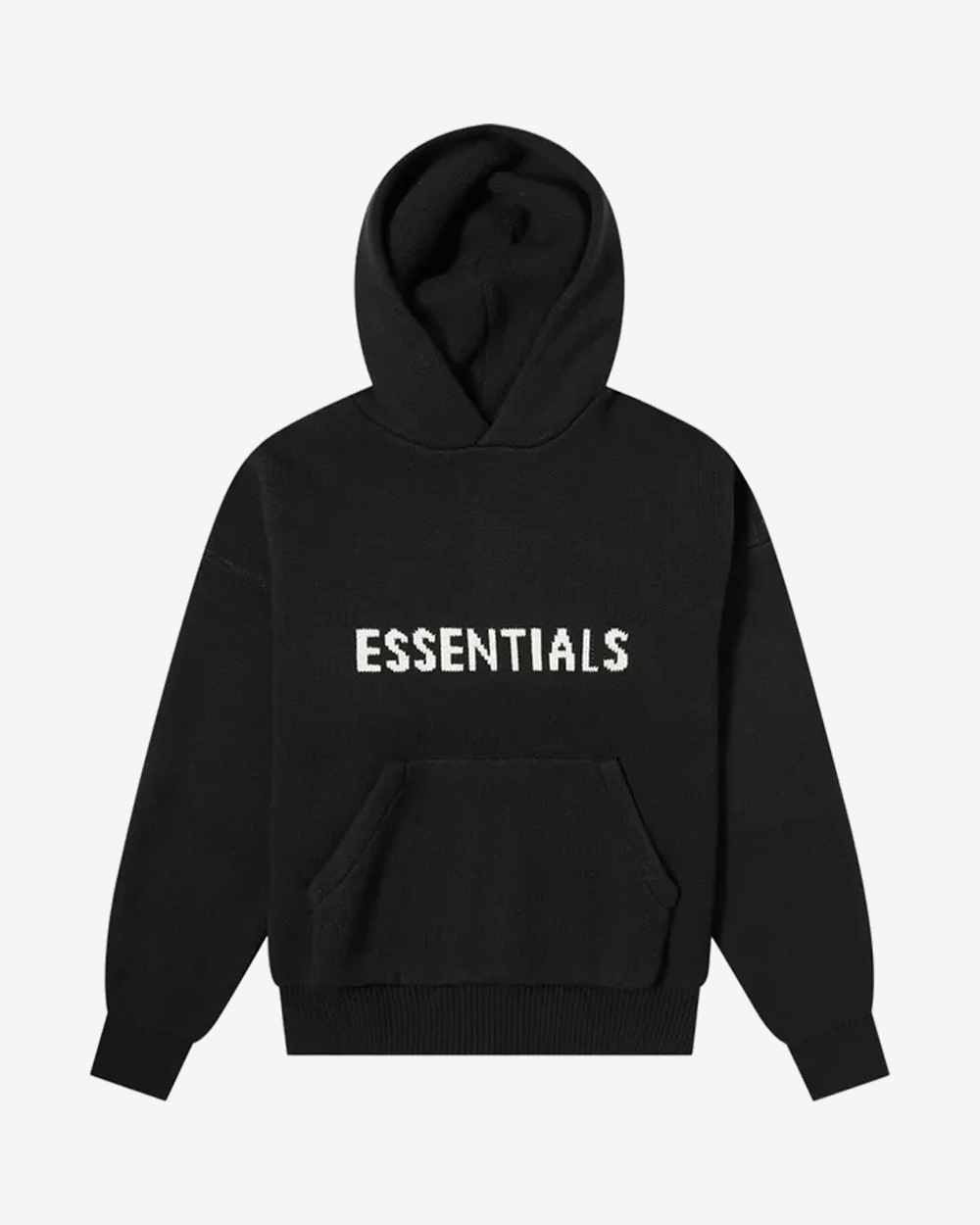 FOG ESSENTIALS SS21 BLACK KNIT HOODIE