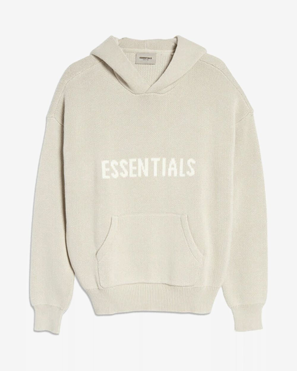 FOG ESSENTIALS SS21 KNIT HOODIE NORDSTROM EXCLUSIVE STONE