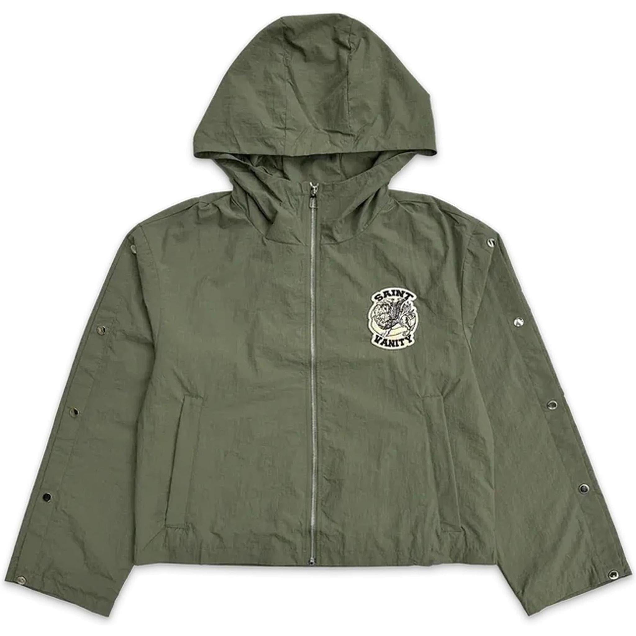 Saint Vanity Nylon Cargo Jacket Green